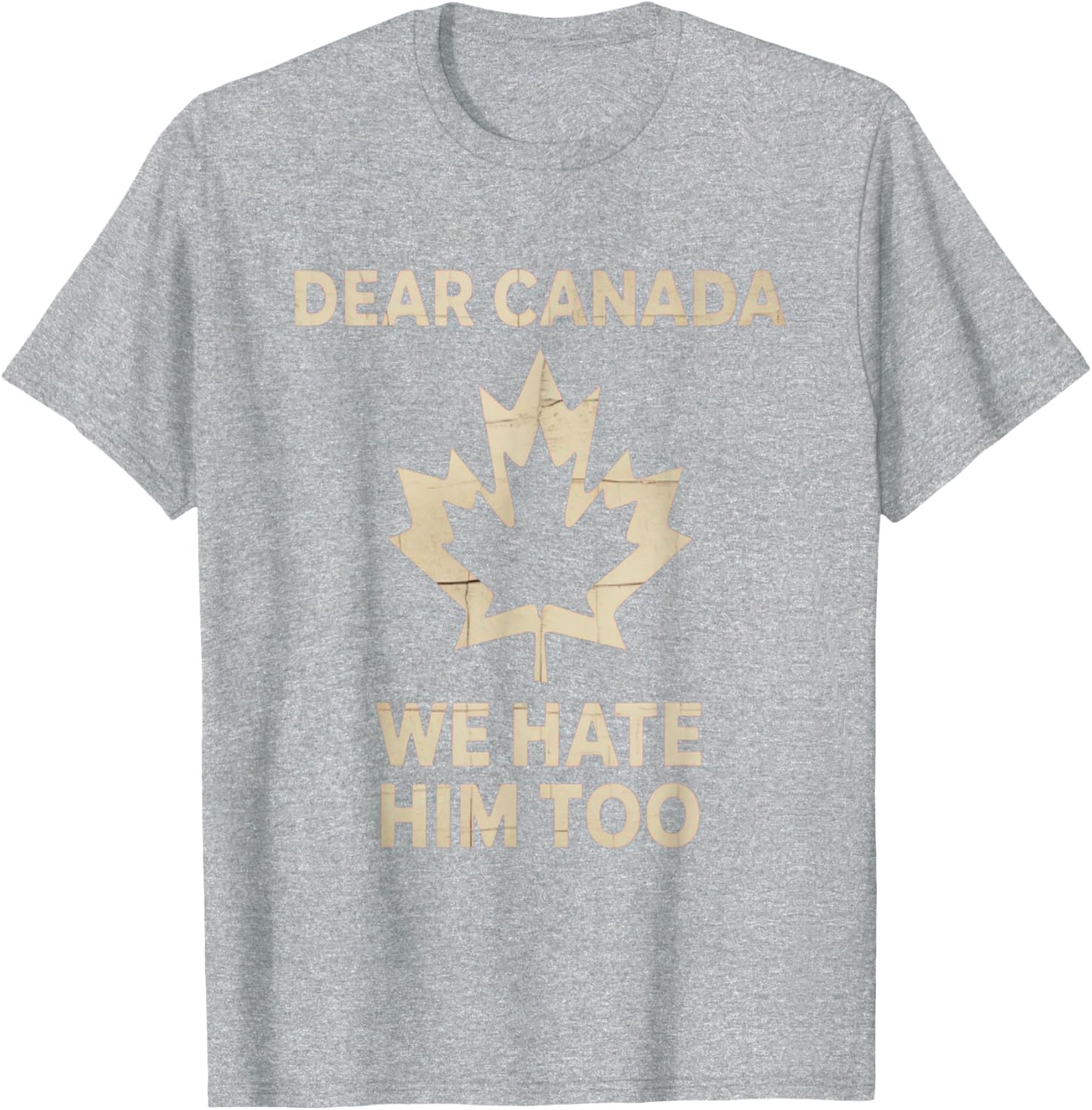 Dear Canada We Hate Him Too Political Protest - Tee T-Shirt