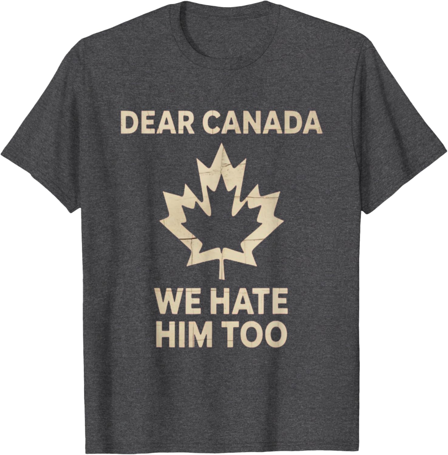 Dear Canada We Hate Him Too Political Protest - Tee T-Shirt