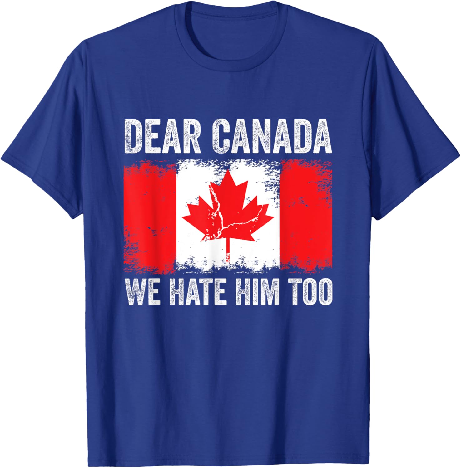 Dear Canada We Hate Him Too Political Protest Vintage T-Shirt