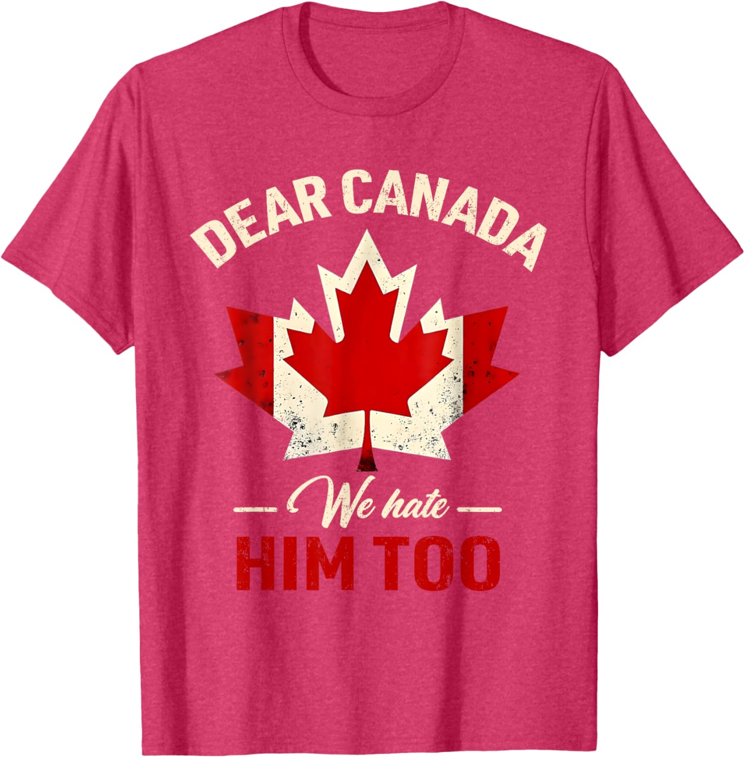 Dear Canada We Hate Him Too Political T-Shirt