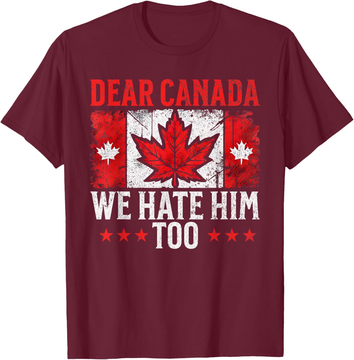 Dear Canada We Hate Him Too Standing for democracy Tee T-Shirt