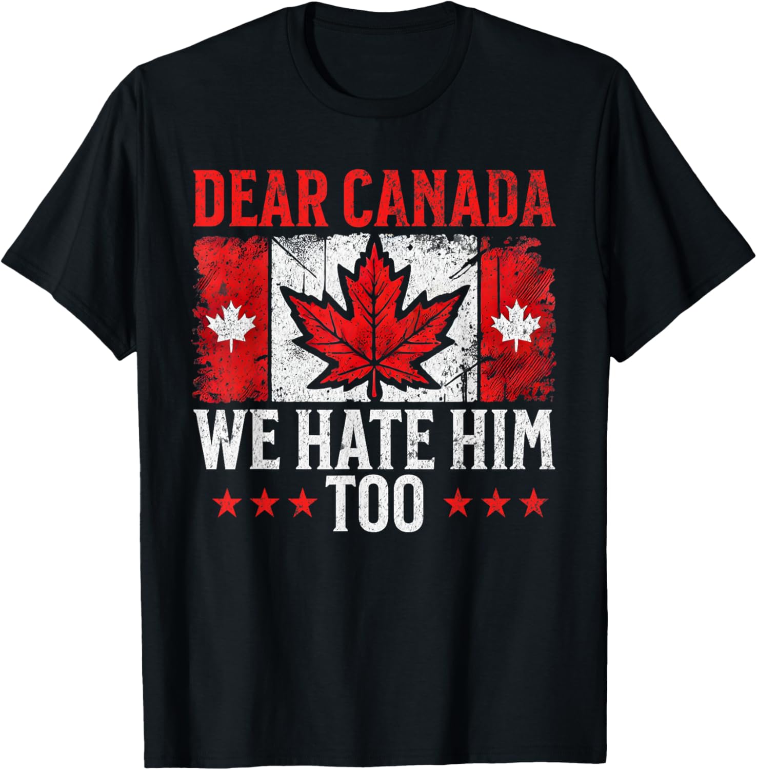 Dear Canada We Hate Him Too Standing for democracy Tee T-Shirt