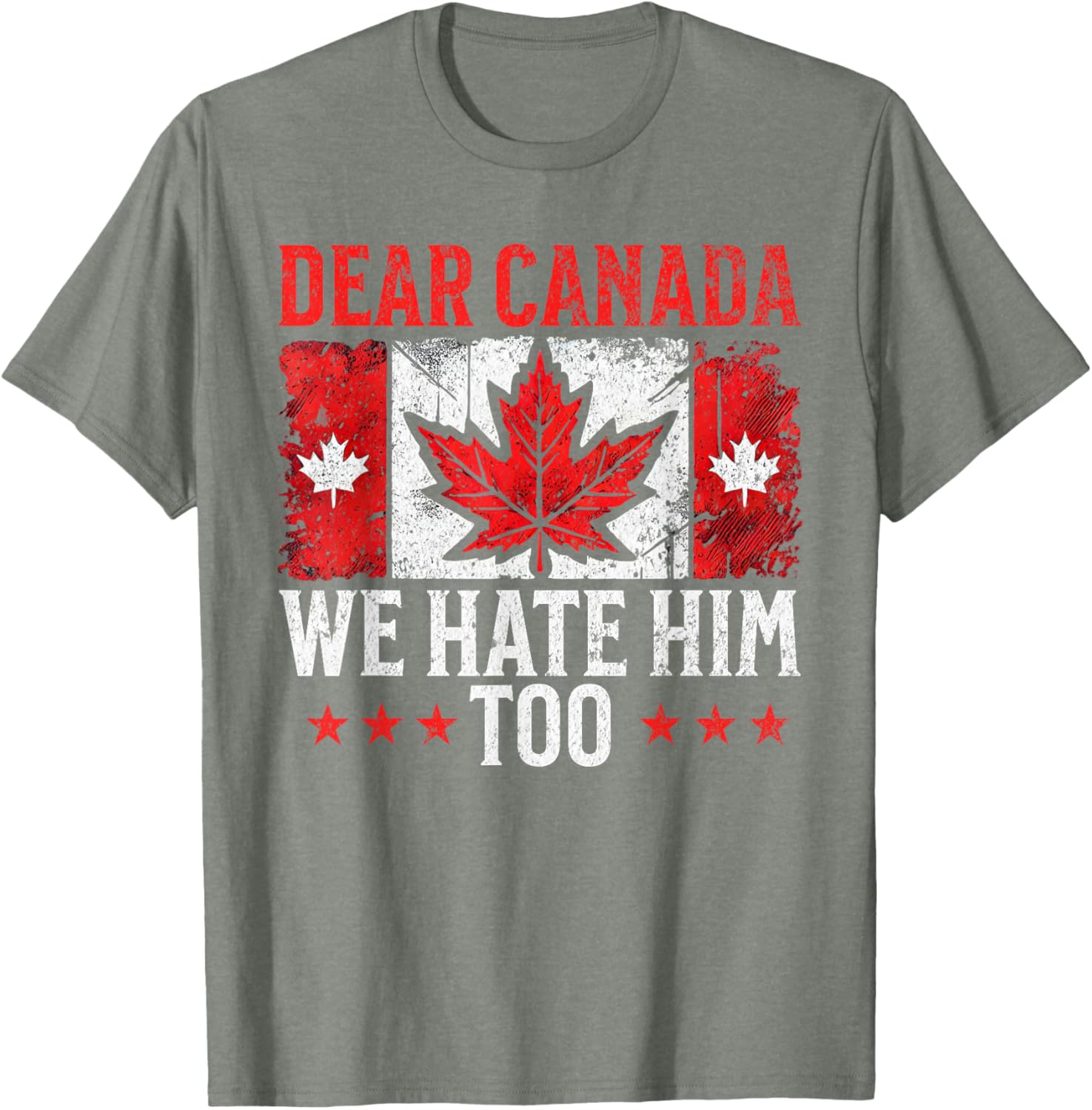 Dear Canada We Hate Him Too Standing for democracy Tee T-Shirt