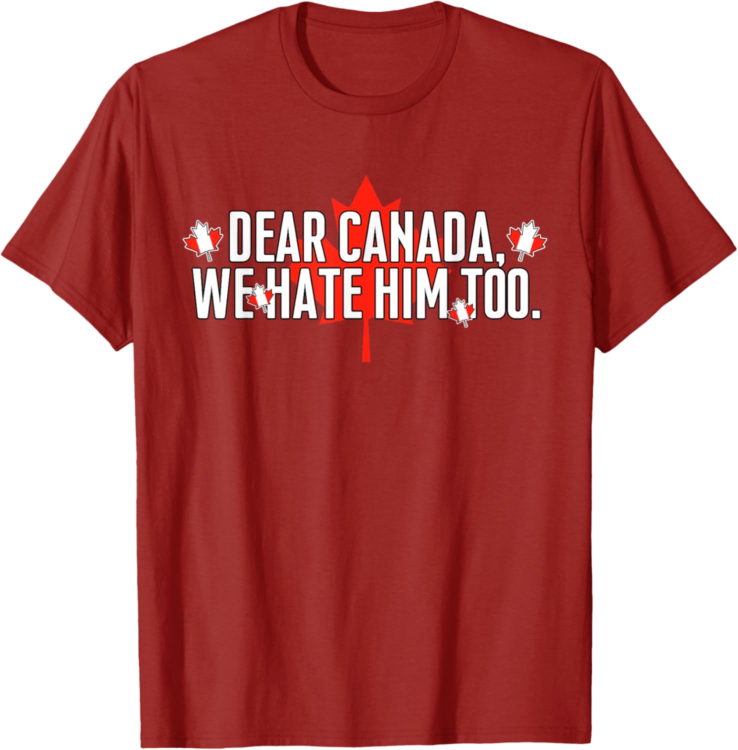 Dear Canada We Hate Him Too Vintage Saying T-Shirt