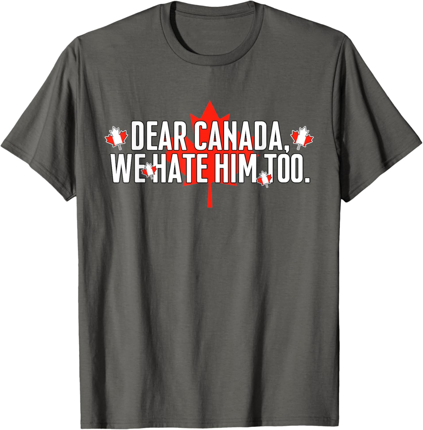 Dear Canada We Hate Him Too Vintage Saying T-Shirt
