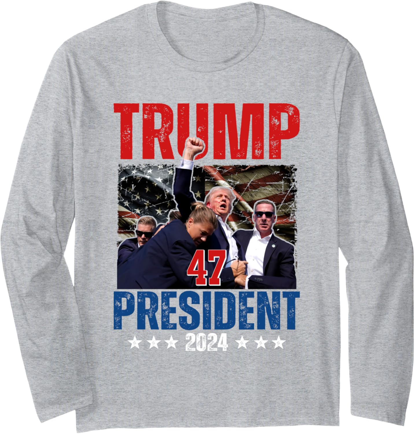 Donald Trump 47 President 2024 Trump Inauguration Day Long Sleeve T-Shirt