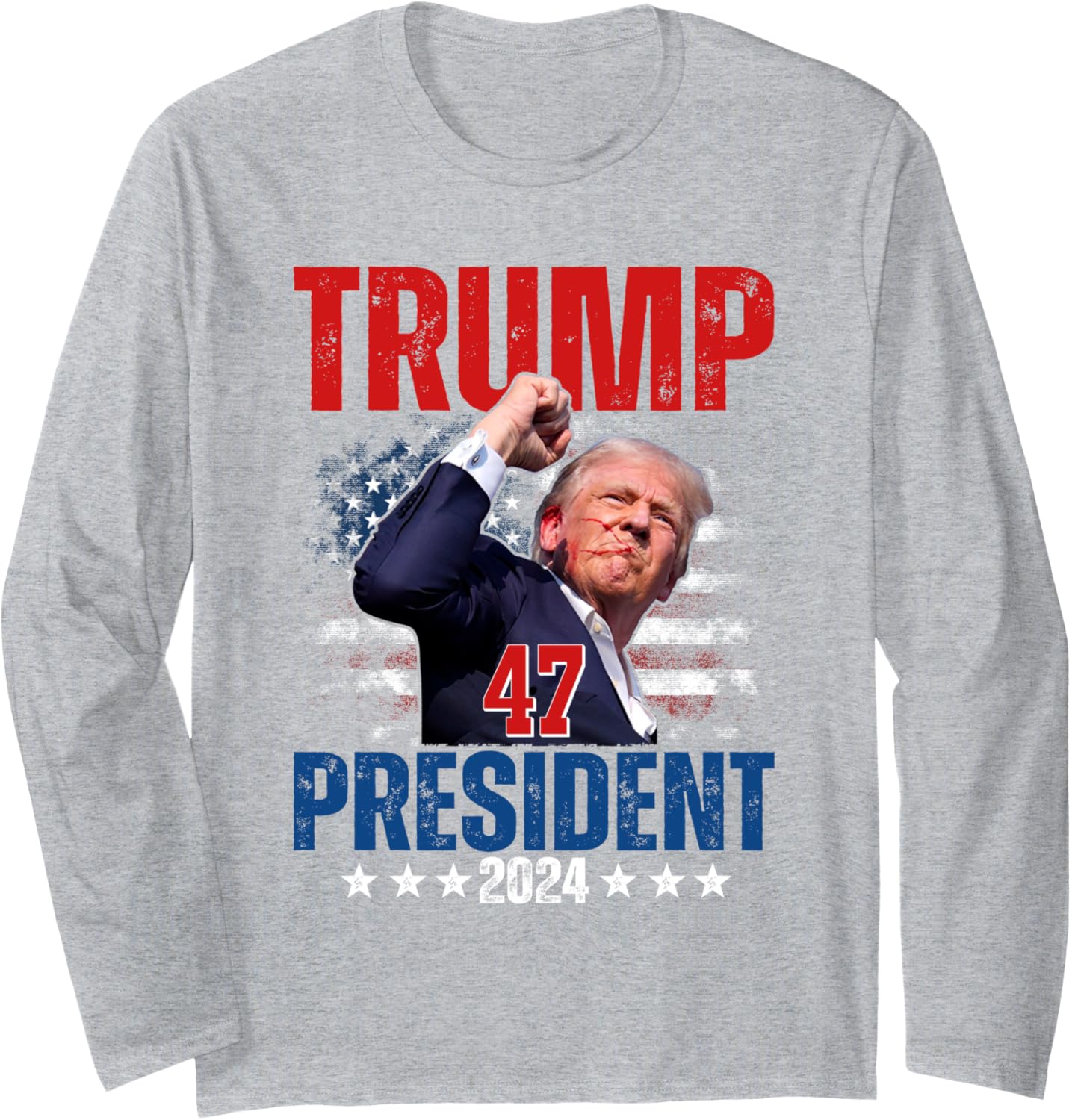 Donald Trump 47 President 2024 Trump Inauguration Day Long Sleeve T-Shirt