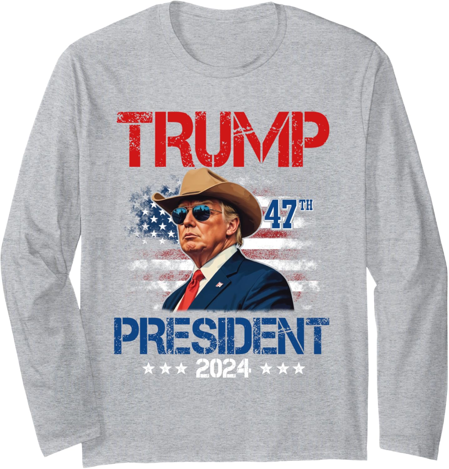 Donald Trump 47th President 2024 Trump Inauguration Day Long Sleeve T-Shirt