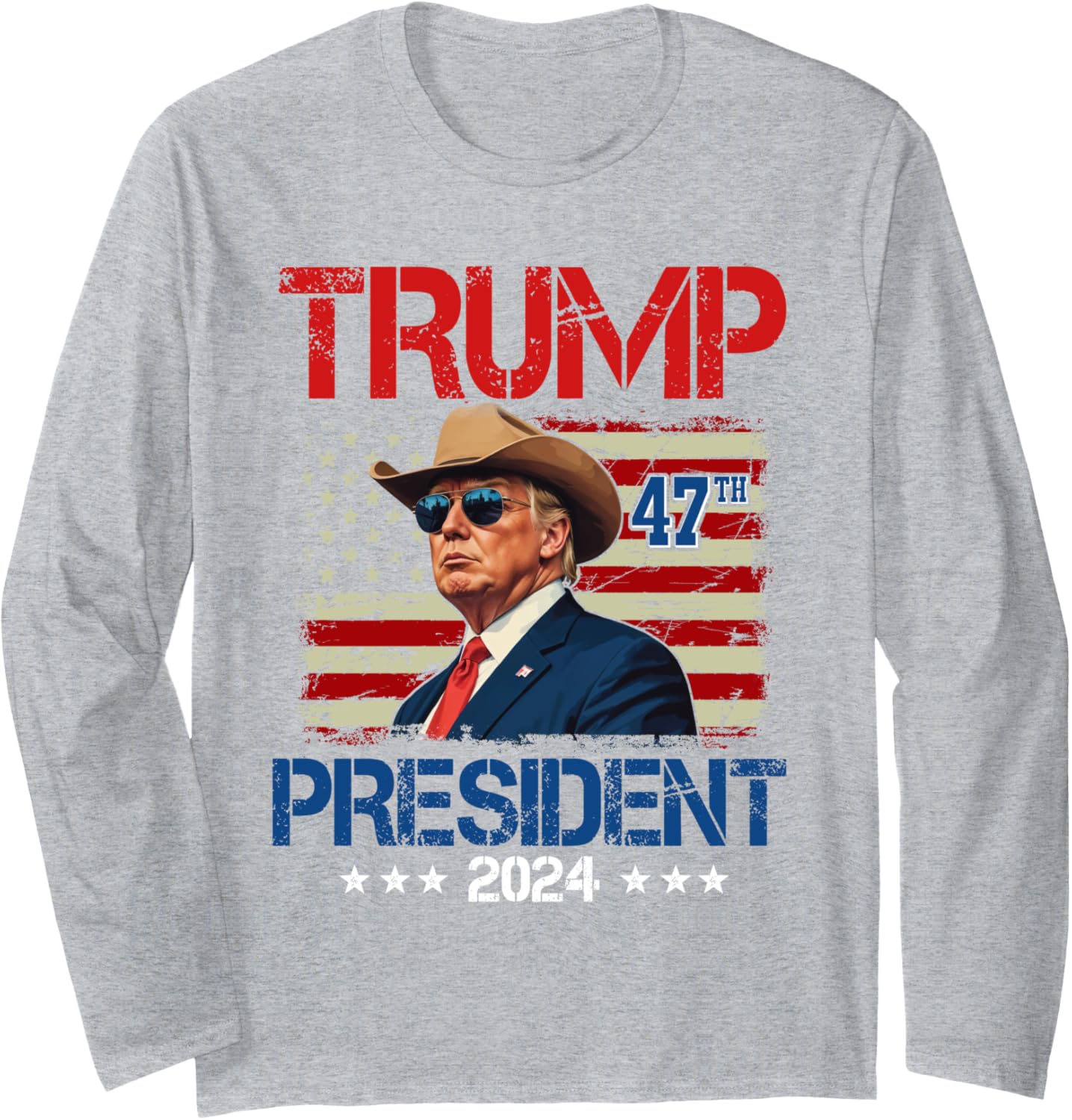 Donald Trump 47th President 2024 Trump Inauguration Day Long Sleeve T-Shirt