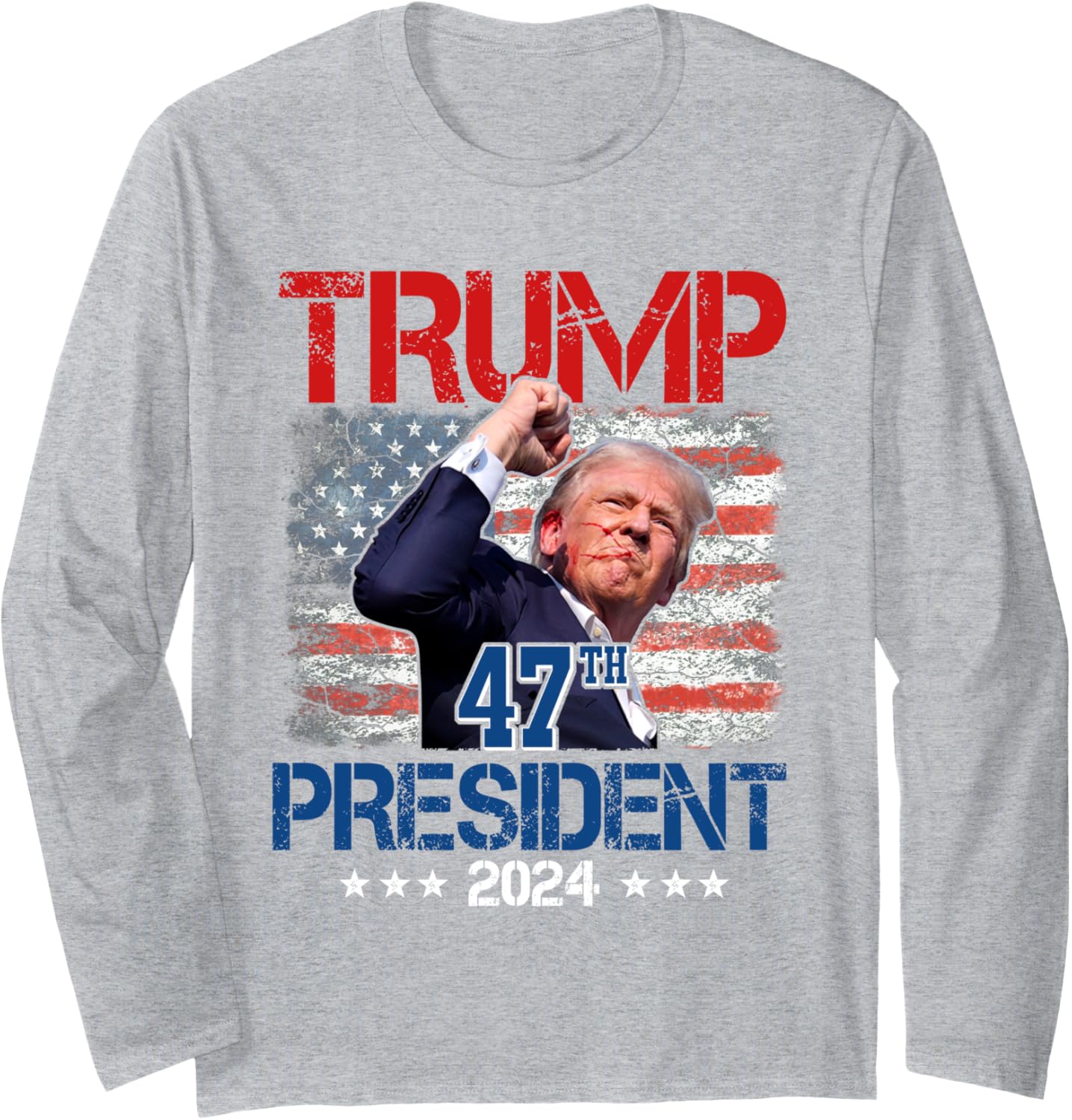 Donald Trump 47th President 2024 Trump Inauguration Day Long Sleeve T-Shirt