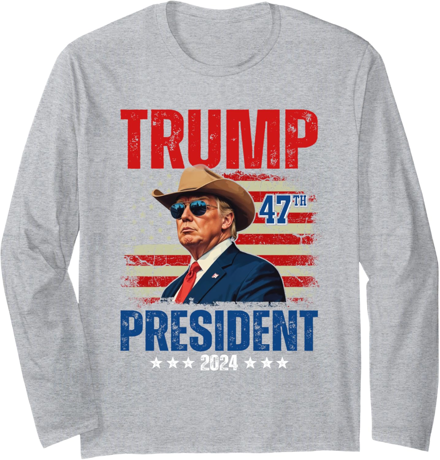 Donald Trump 47th President 2024 Trump Inauguration Day Long Sleeve T-Shirt