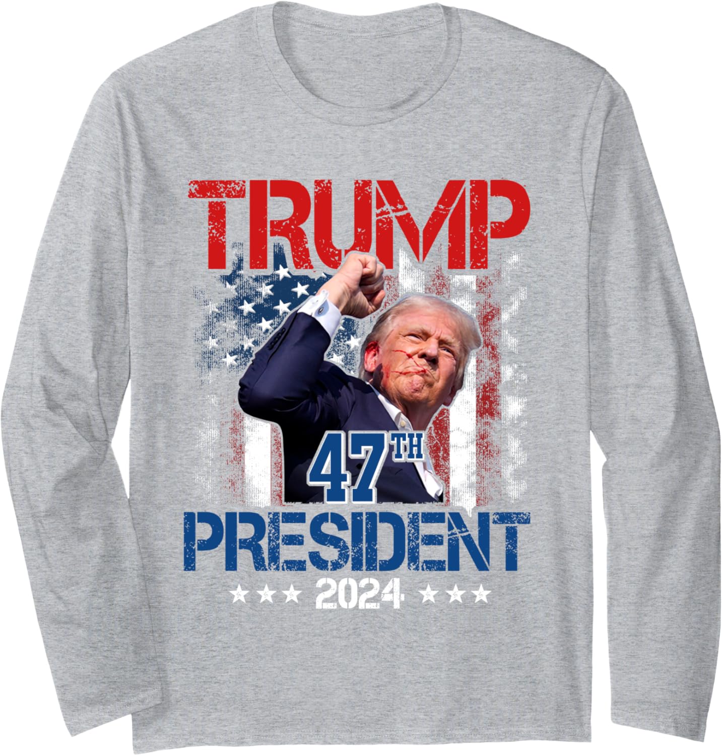 Donald Trump 47th President 2024 Trump Inauguration Day Long Sleeve T-Shirt