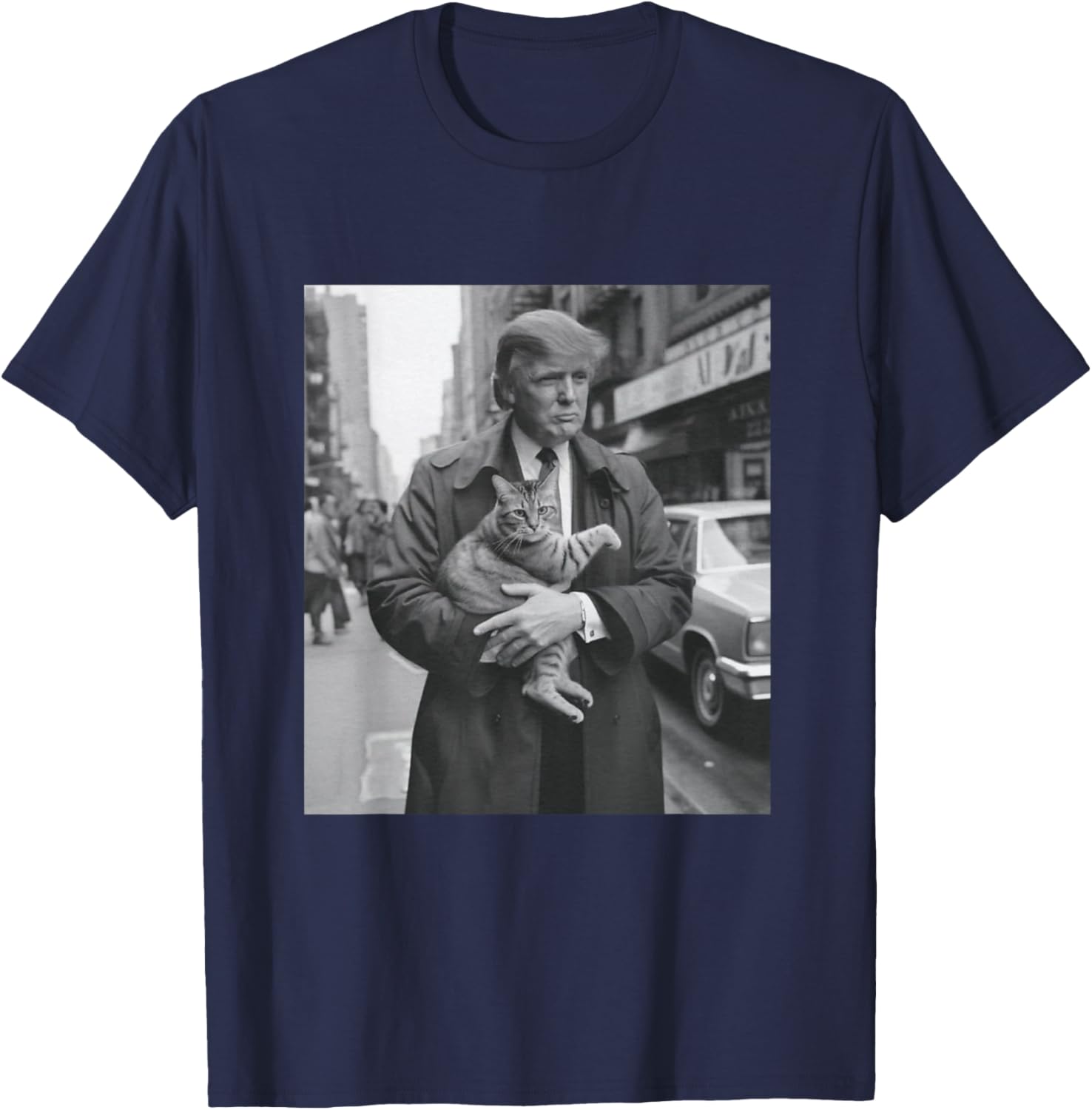 Donald Trump and Cat in NYC T-Shirt