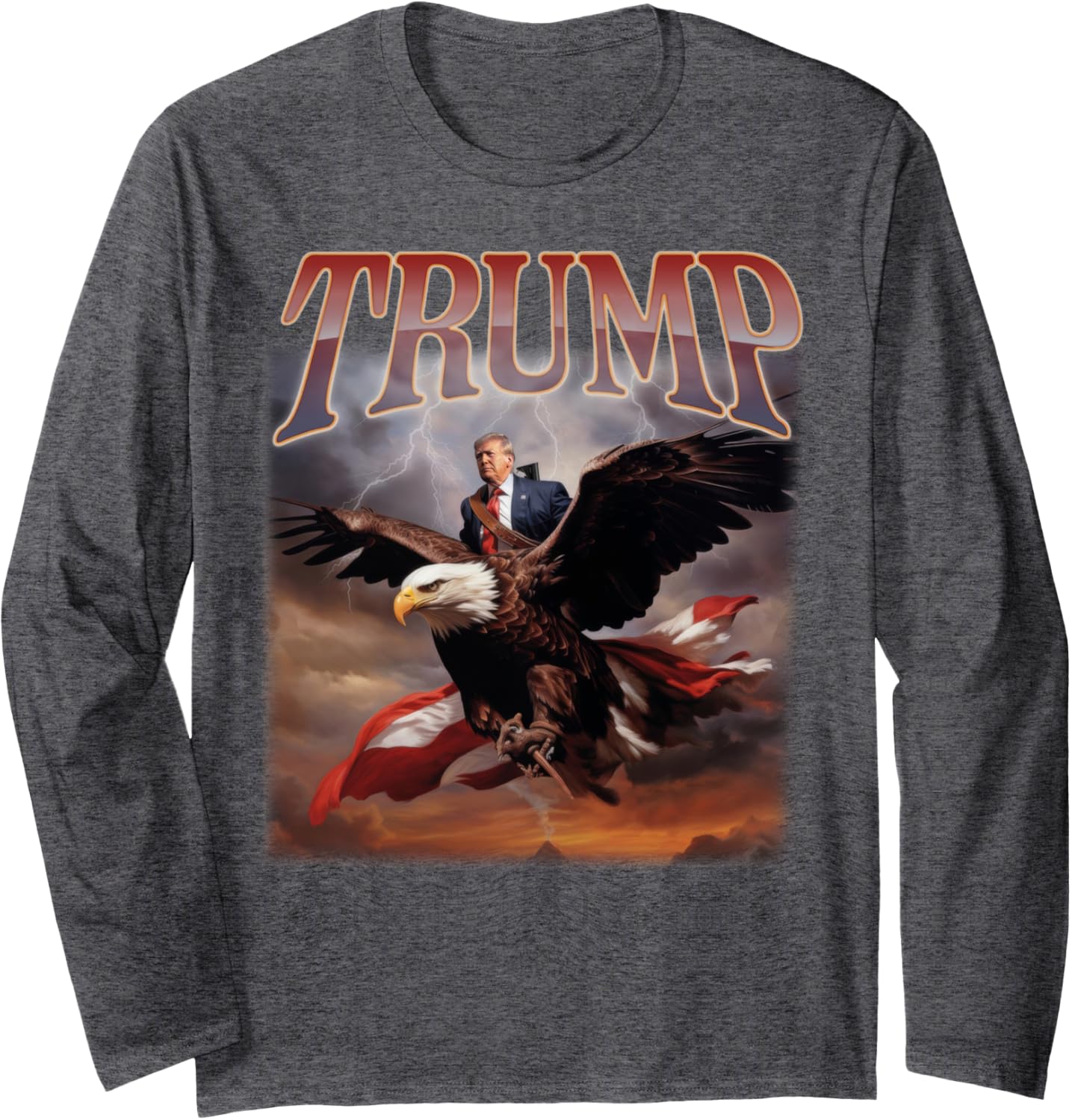 Donald Trump Eagle USA President 2024 Take America Back MAGA Long Sleeve T-Shirt