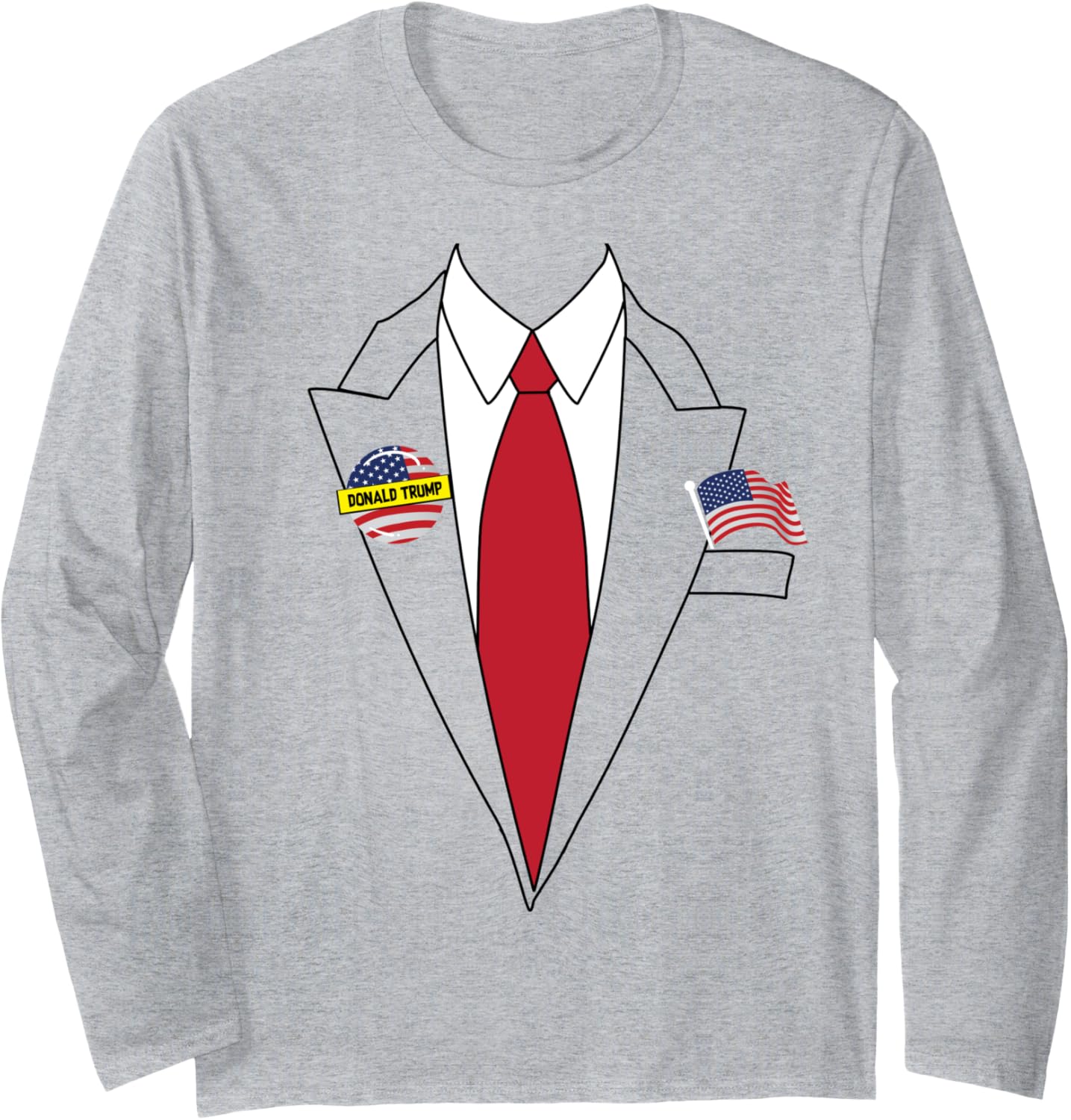 Donald Trump Halloween Costume | Cute President Gift Long Sleeve T-Shirt