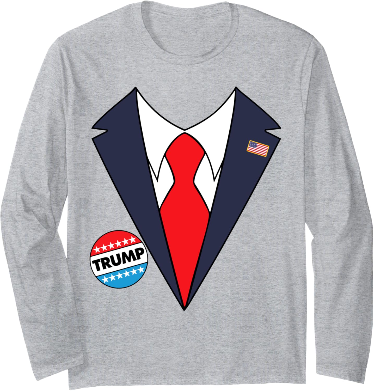 Donald Trump Halloween Costume Funny Kids Long Sleeve T-Shirt