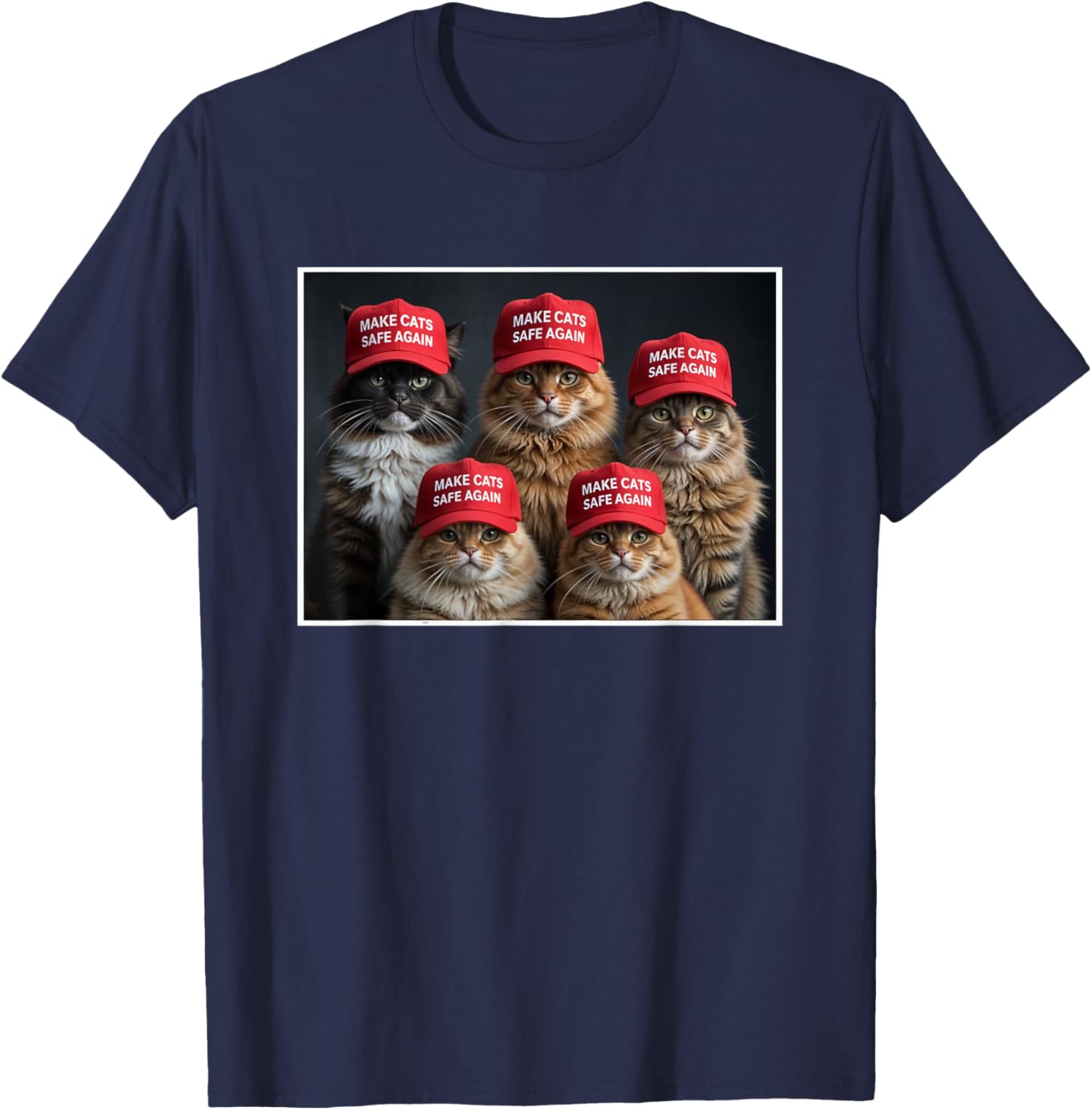 Donald Trump Make Cats Safe Again Red Hat 2024 Debate Funny T-Shirt