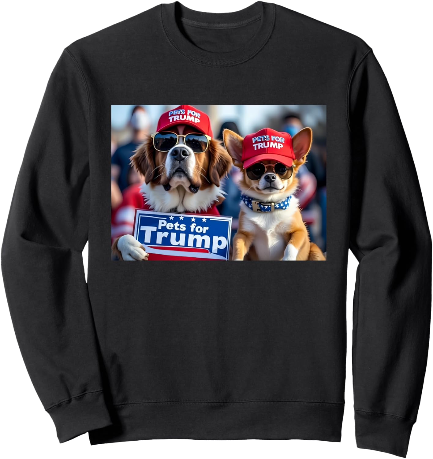 Donald Trump Make Dogs Safe Again Red Hat 2024 Debate Funny Sweatshirt