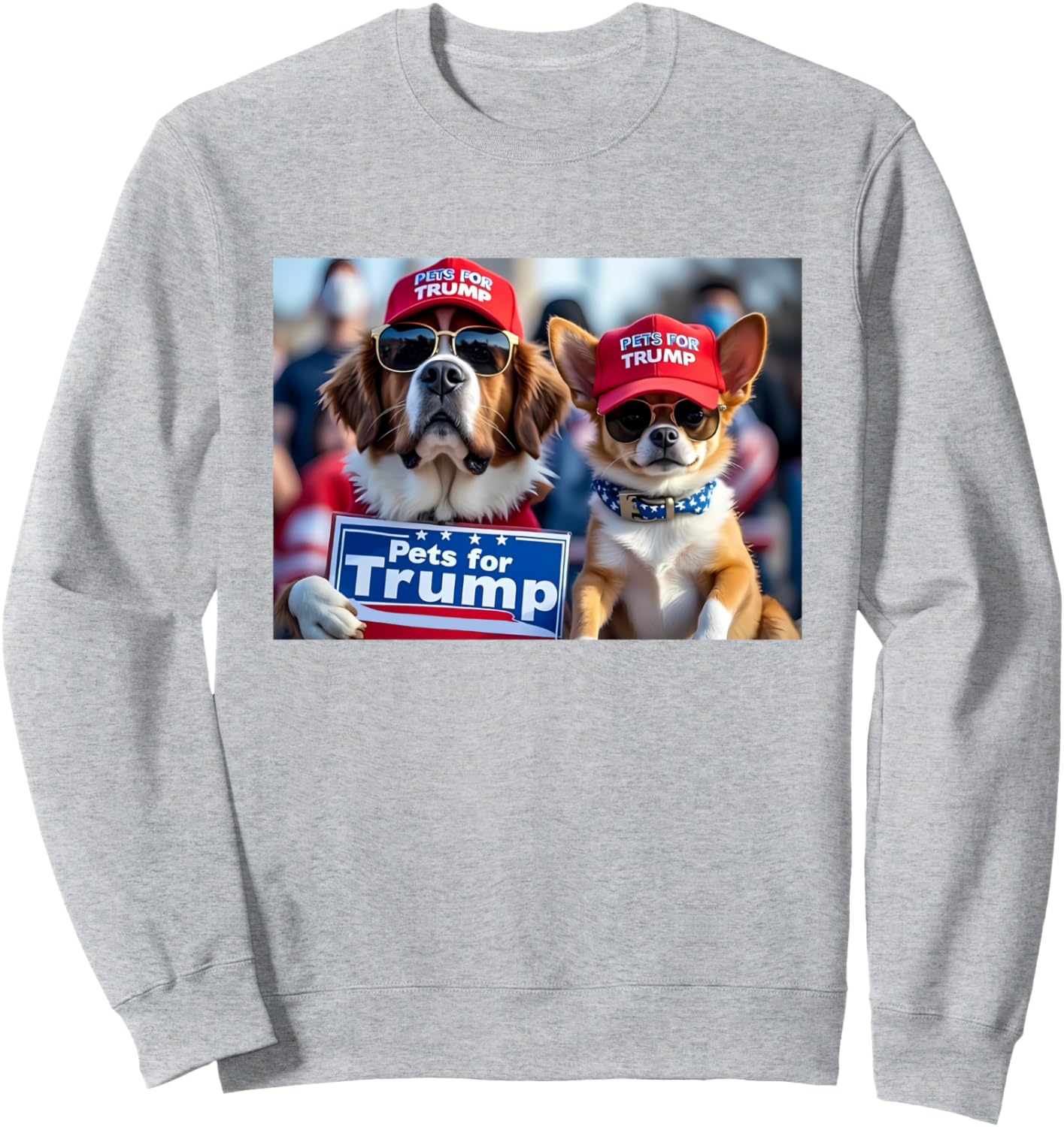 Donald Trump Make Dogs Safe Again Red Hat 2024 Debate Funny Sweatshirt