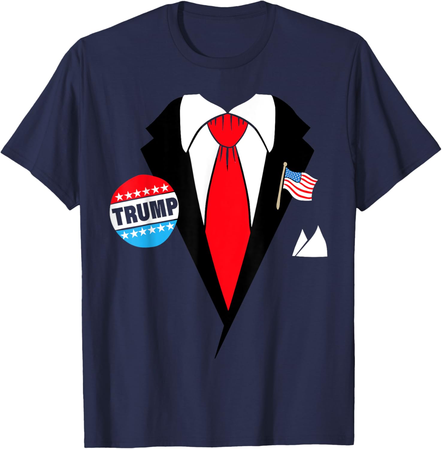 Donald Trump Suit and Tie Easy Halloween Costume T-Shirt