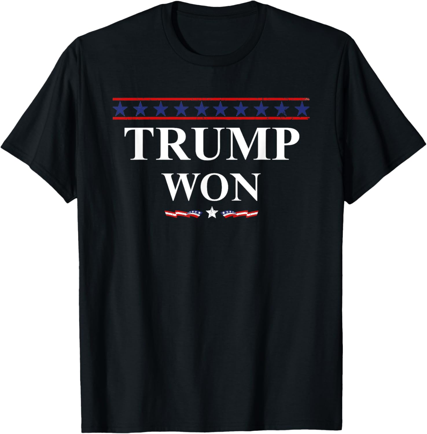 Donald Trump Won In The Election American Flag Trump 2024 T-Shirt