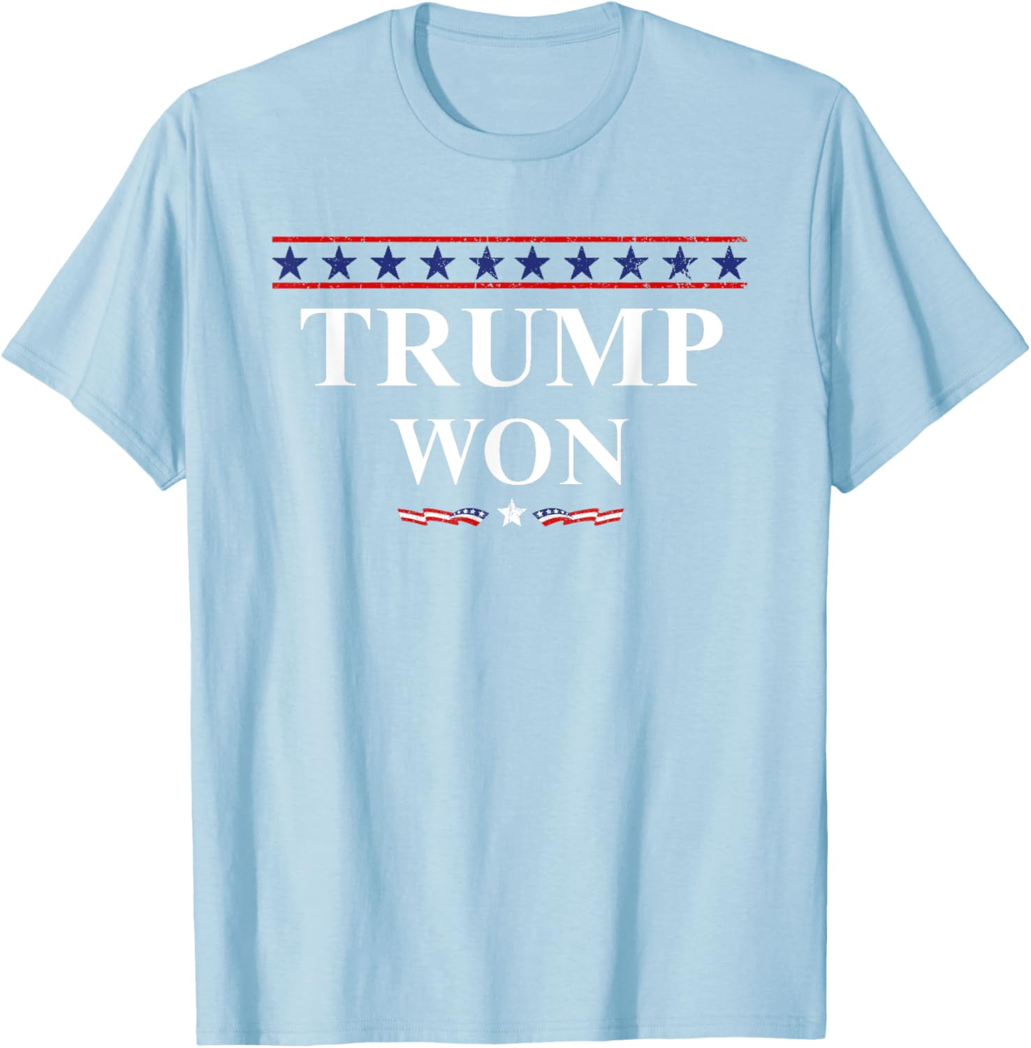 Donald Trump Won In The Election American Flag Trump 2024 T-Shirt