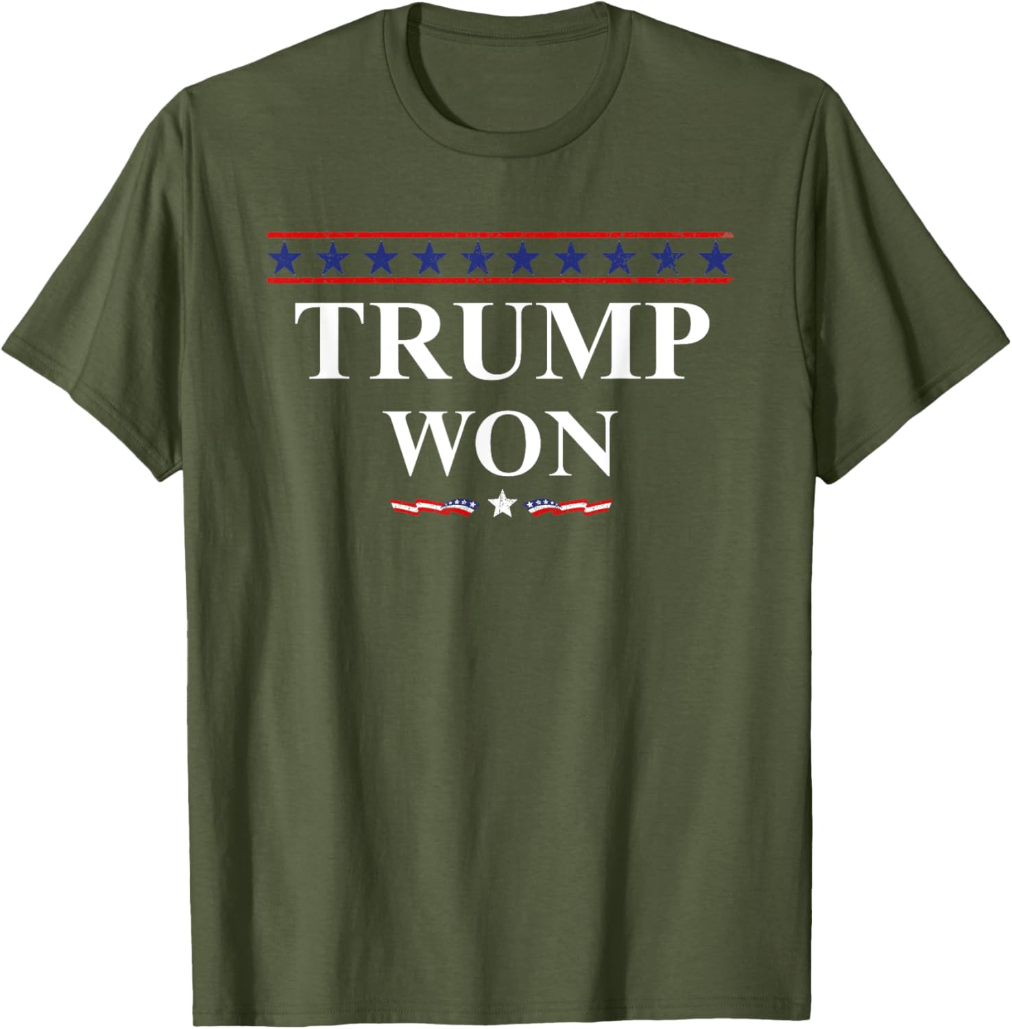 Donald Trump Won In The Election American Flag Trump 2024 T-Shirt