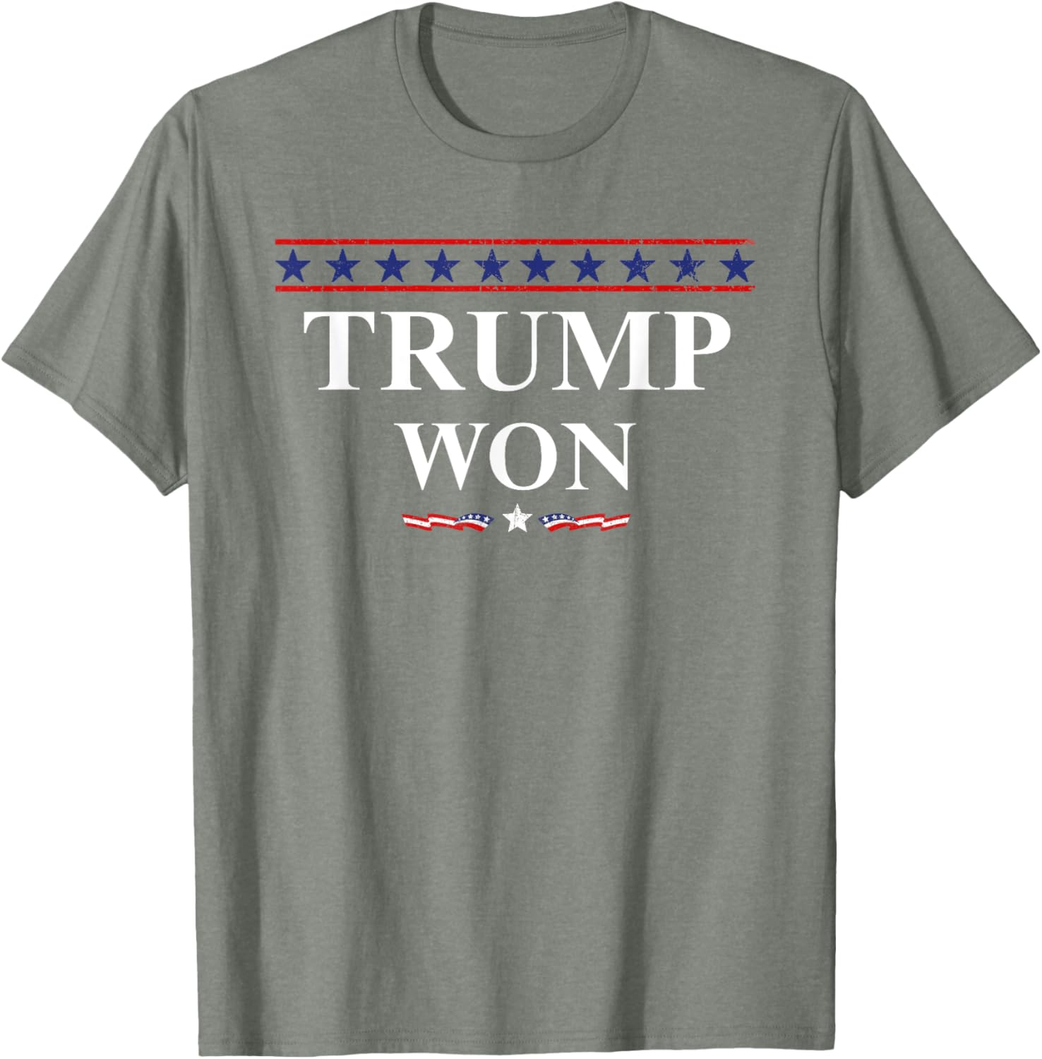 Donald Trump Won In The Election American Flag Trump 2024 T-Shirt