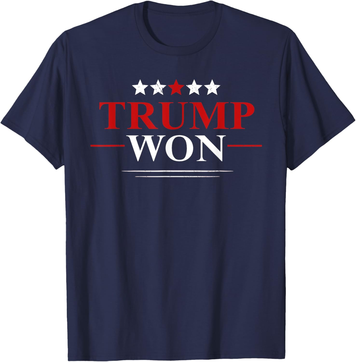 Donald Trump Won In The Election American Flag Trump 2024 T-Shirt