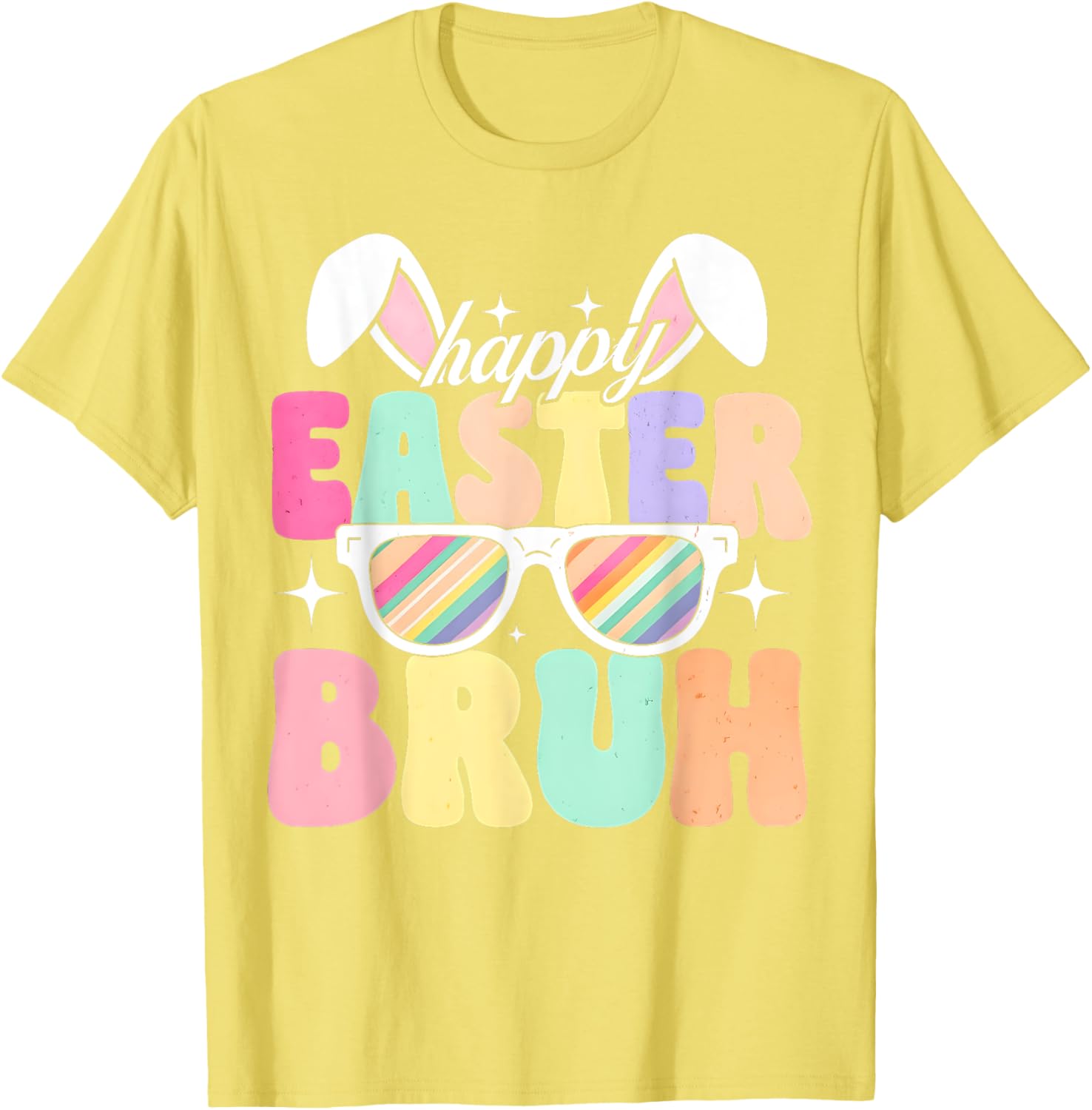 EASTER 2025 SHIRT: Happy Easter Bruh Eggs Bunny Sunglasses T-Shirt