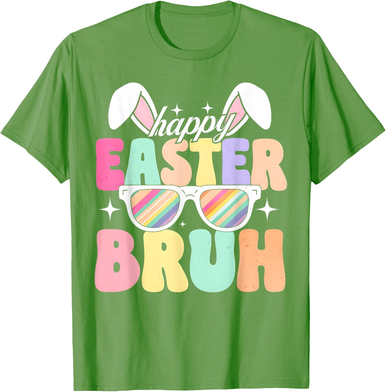 EASTER 2025 SHIRT: Happy Easter Bruh Eggs Bunny Sunglasses T-Shirt