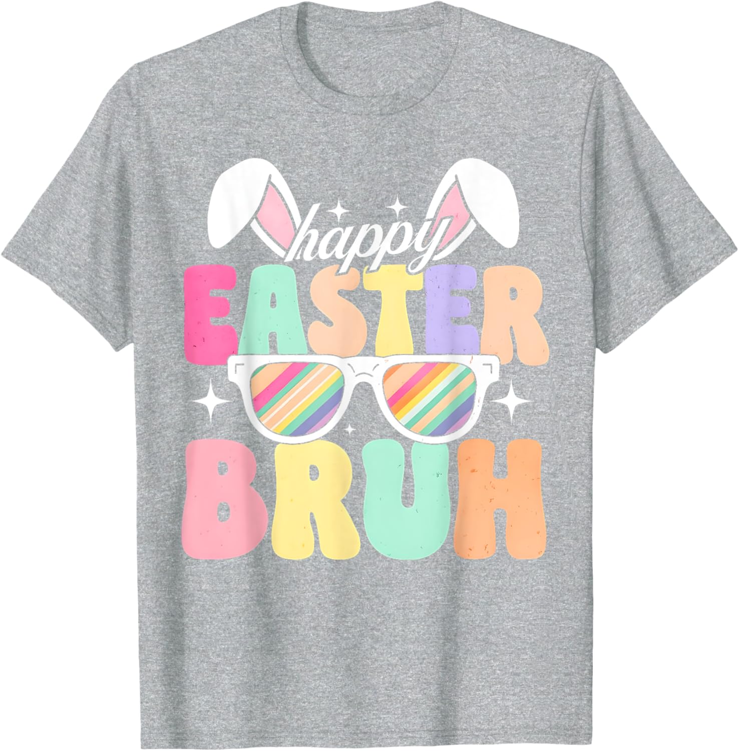 EASTER 2025 SHIRT: Happy Easter Bruh Eggs Bunny Sunglasses T-Shirt