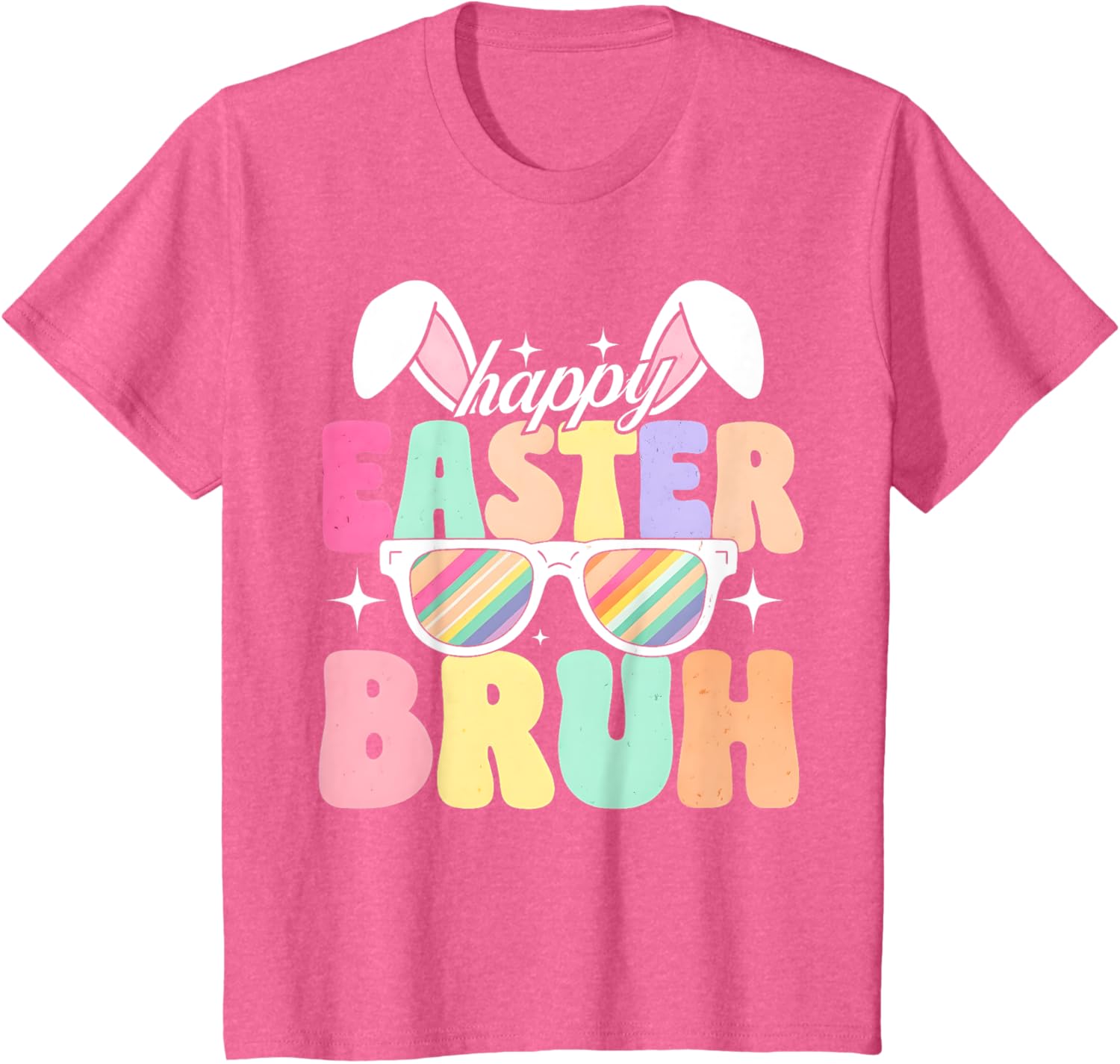 EASTER 2025 SHIRT: Happy Easter Bruh Eggs Bunny Sunglasses T-Shirt