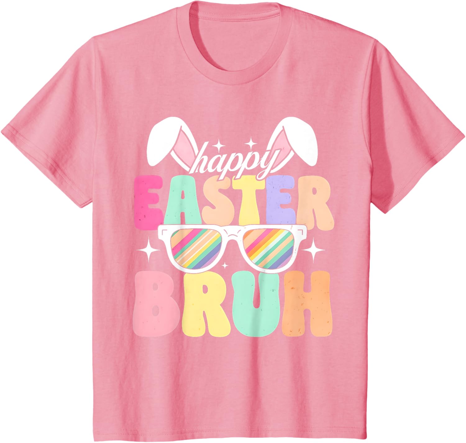 EASTER 2025 SHIRT: Happy Easter Bruh Eggs Bunny Sunglasses T-Shirt