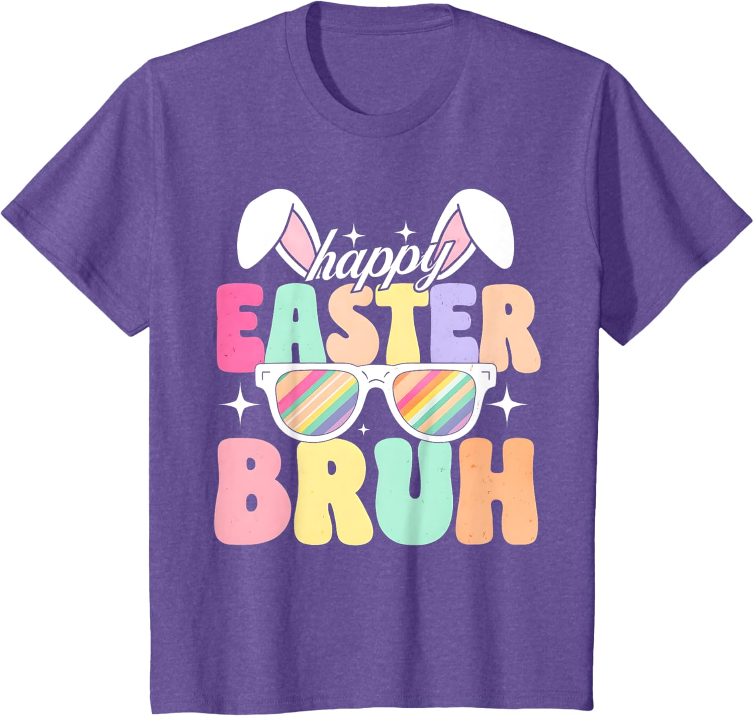 EASTER 2025 SHIRT: Happy Easter Bruh Eggs Bunny Sunglasses T-Shirt