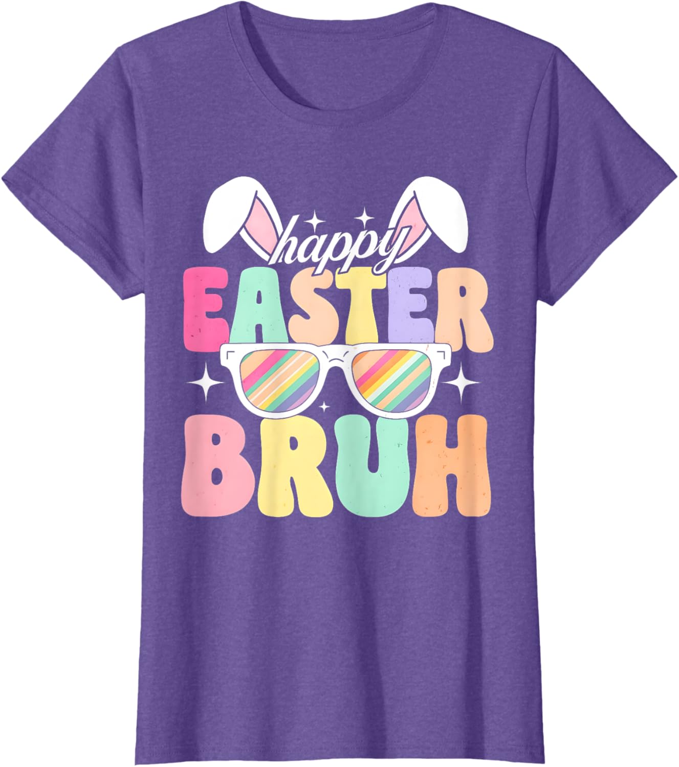 EASTER 2025 SHIRT: Happy Easter Bruh Eggs Bunny Sunglasses T-Shirt