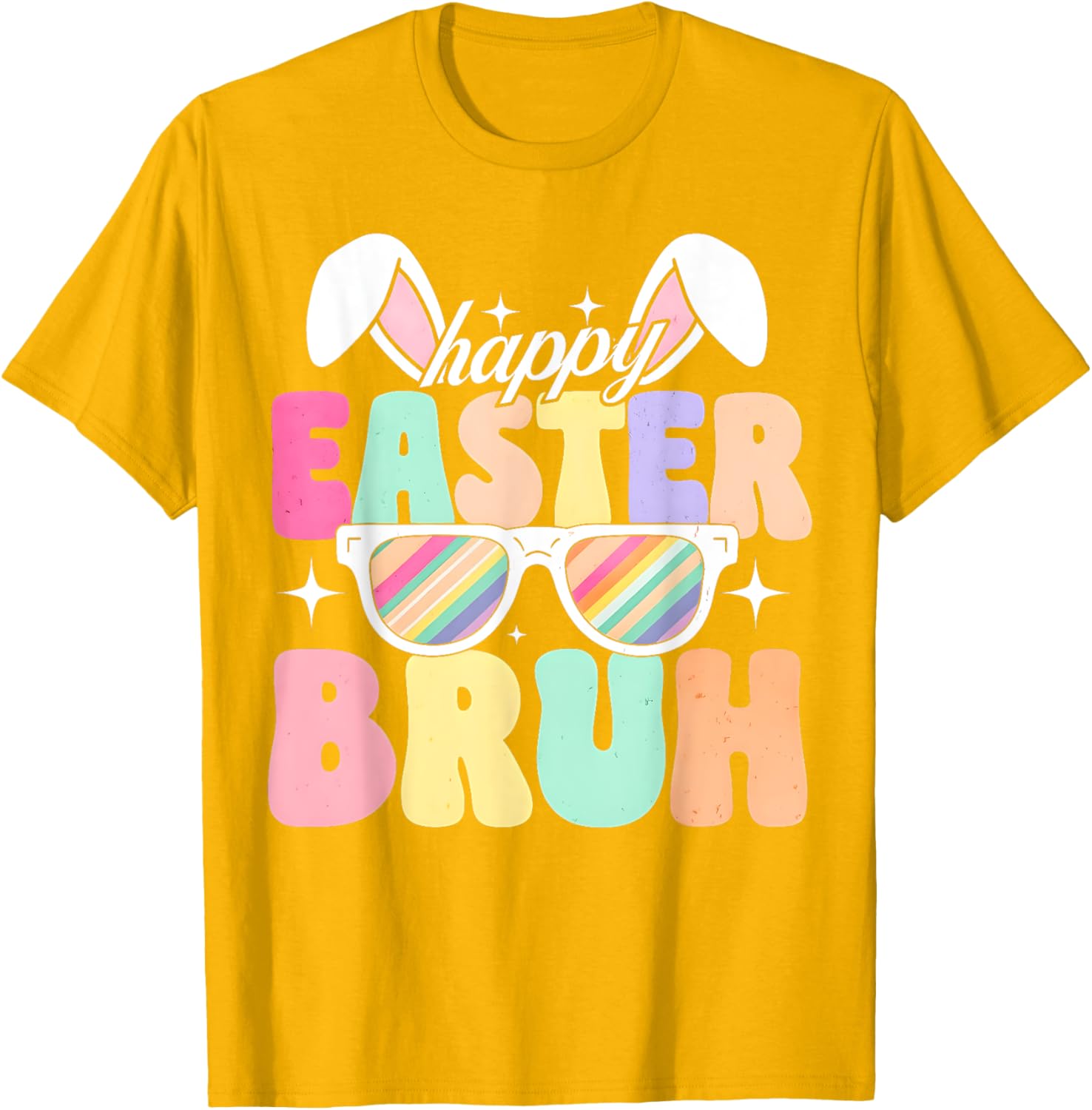 EASTER 2025 SHIRT: Happy Easter Bruh Eggs Bunny Sunglasses T-Shirt