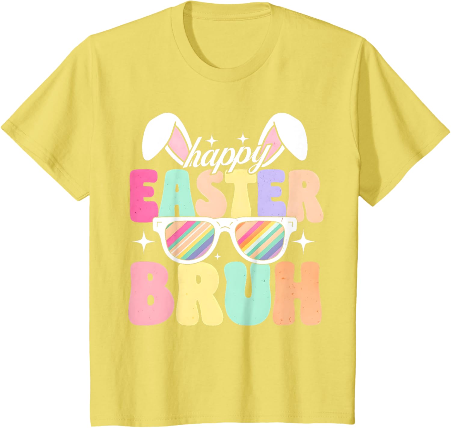 EASTER 2025 SHIRT: Happy Easter Bruh Eggs Bunny Sunglasses T-Shirt