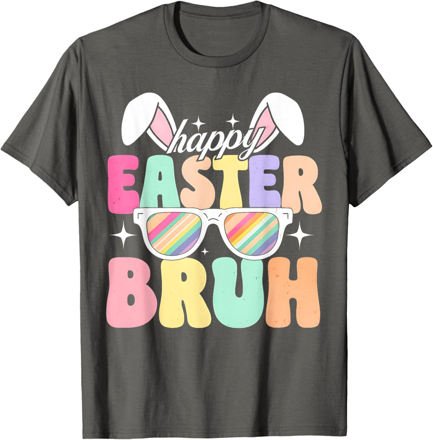 EASTER 2025 SHIRT: Happy Easter Bruh Eggs Bunny Sunglasses T-Shirt