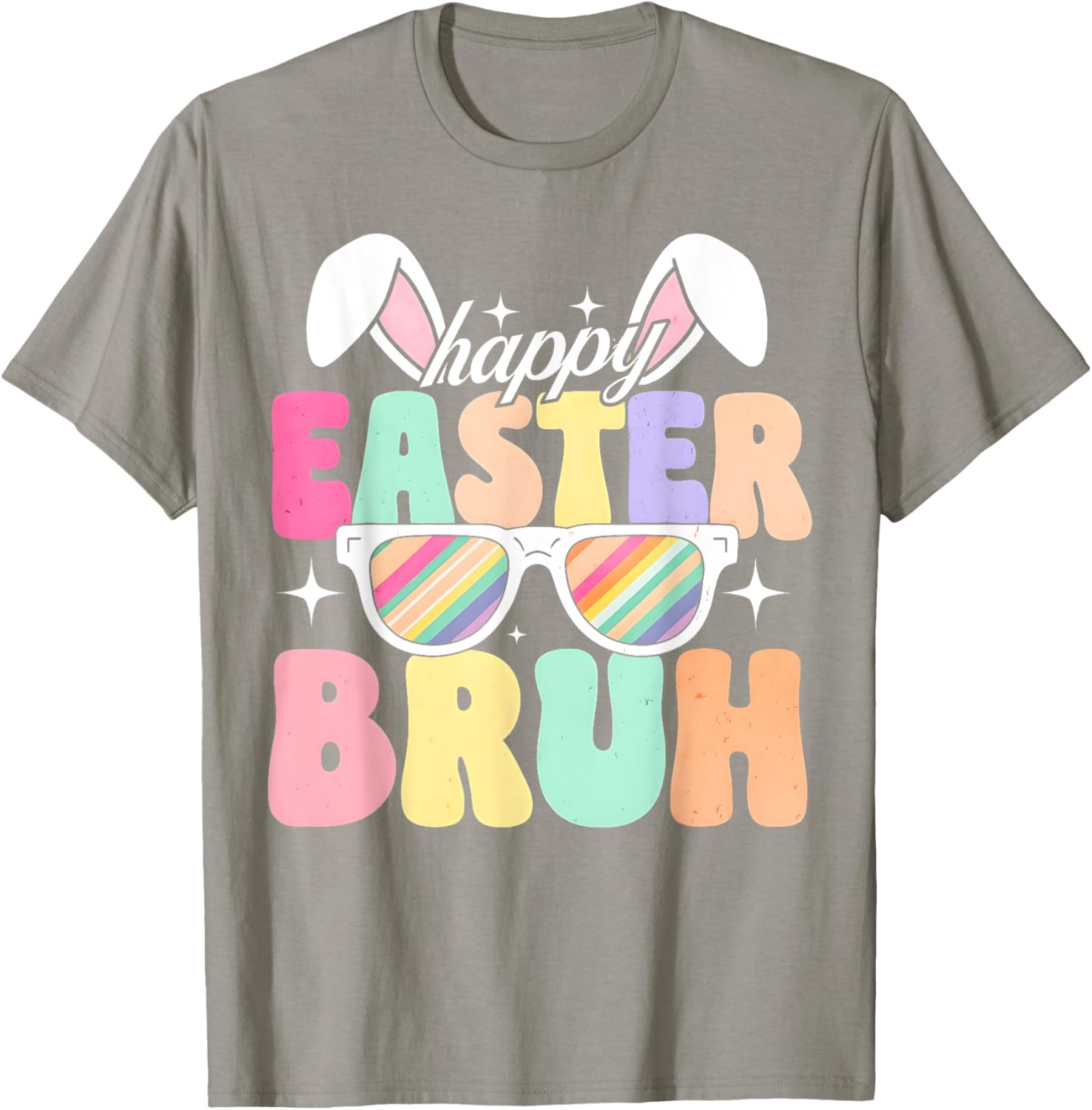 EASTER 2025 SHIRT: Happy Easter Bruh Eggs Bunny Sunglasses T-Shirt