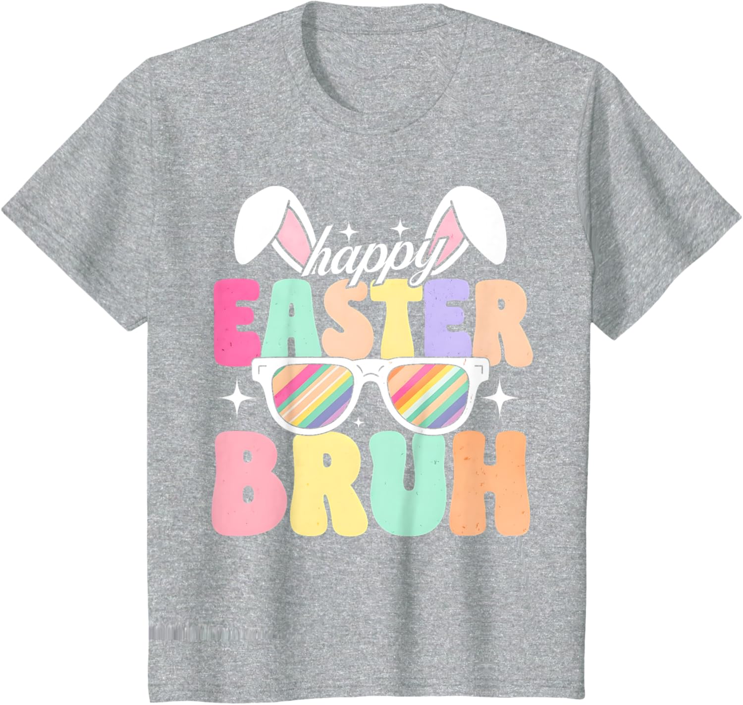 EASTER 2025 SHIRT: Happy Easter Bruh Eggs Bunny Sunglasses T-Shirt