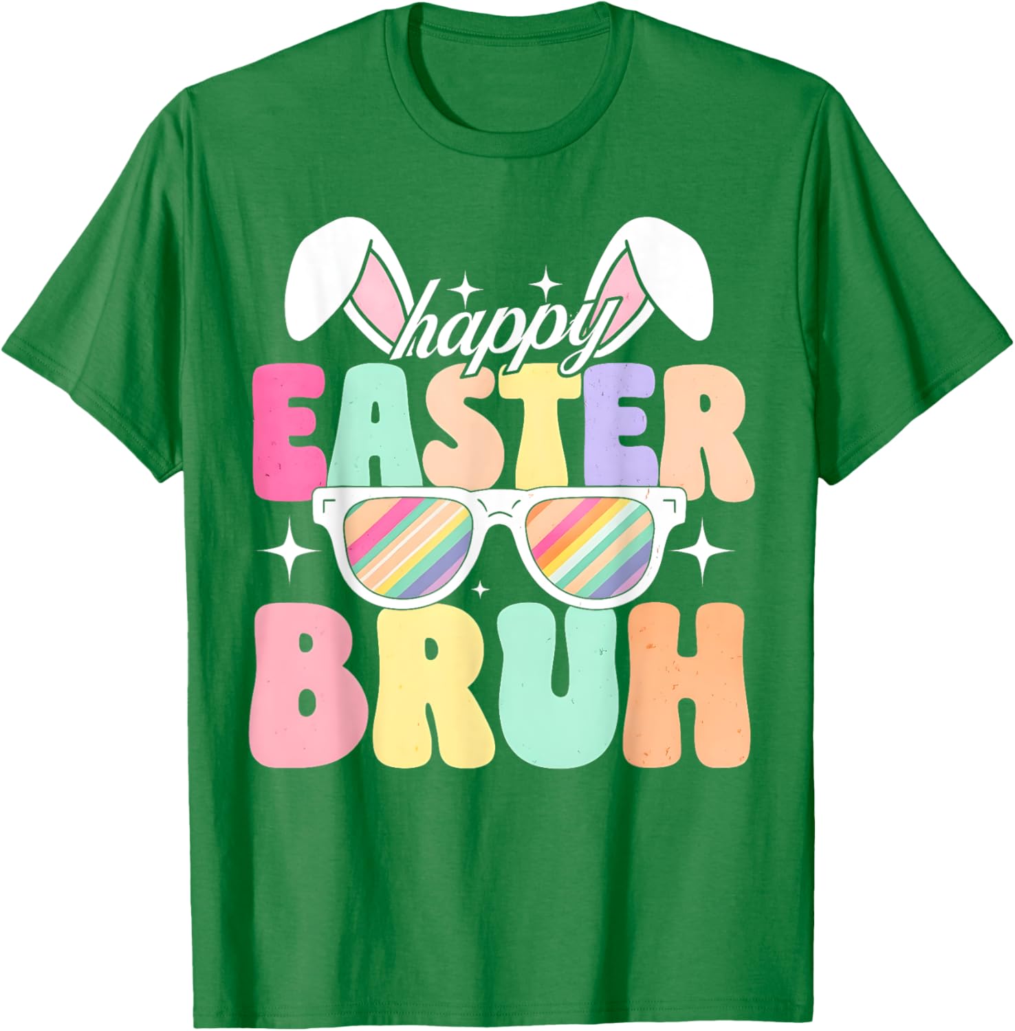 EASTER 2025 SHIRT: Happy Easter Bruh Eggs Bunny Sunglasses T-Shirt