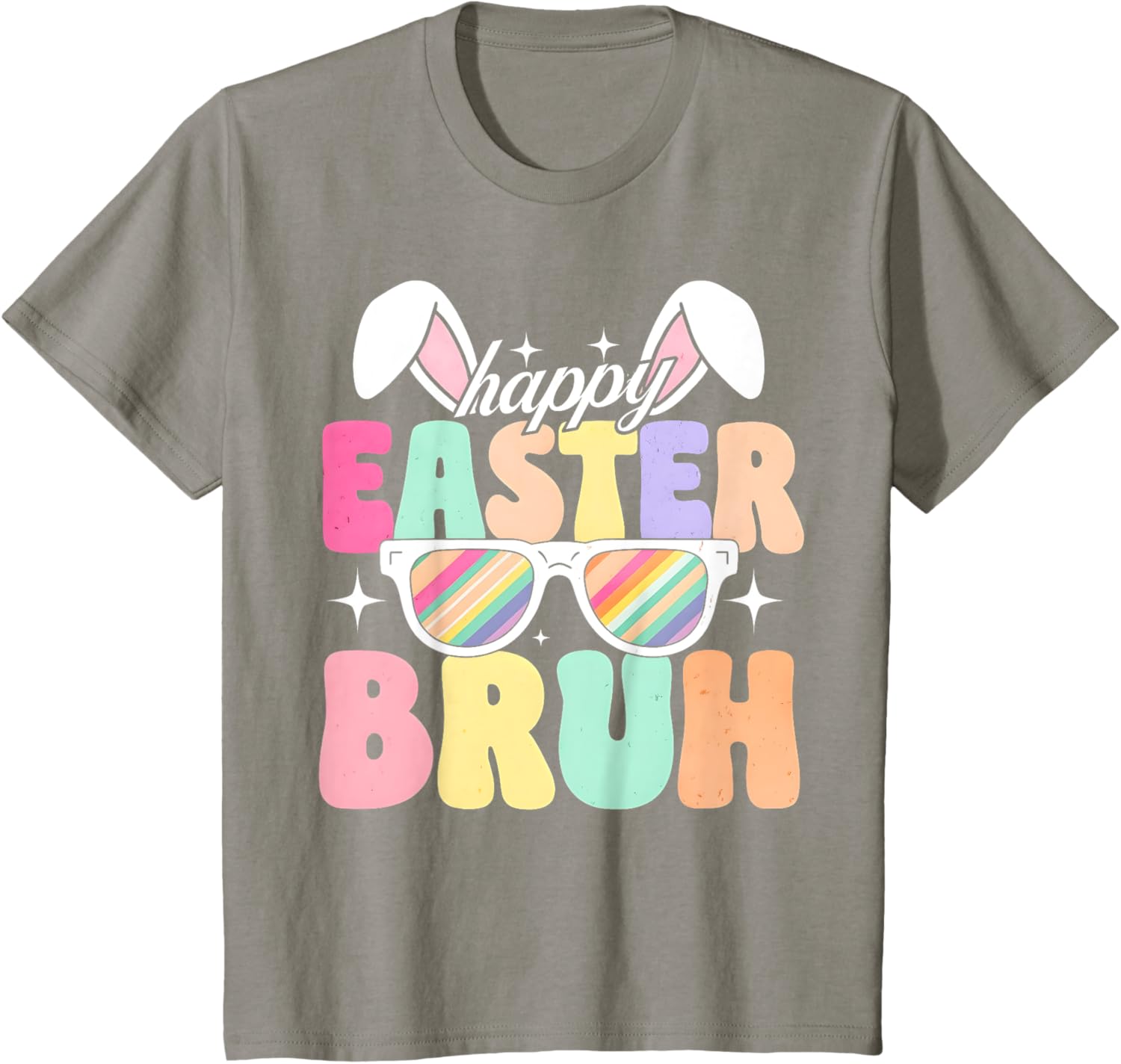 EASTER 2025 SHIRT: Happy Easter Bruh Eggs Bunny Sunglasses T-Shirt