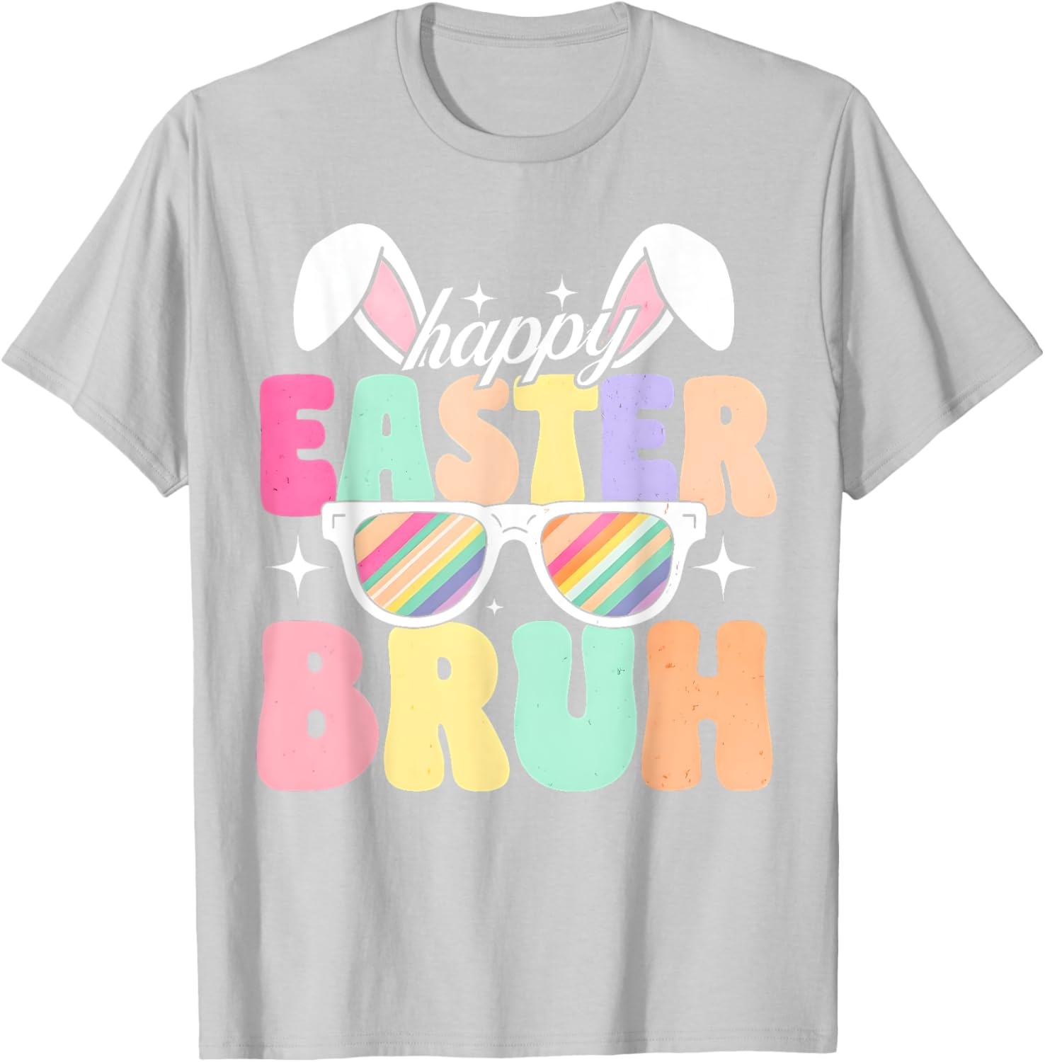 EASTER 2025 SHIRT: Happy Easter Bruh Eggs Bunny Sunglasses T-Shirt