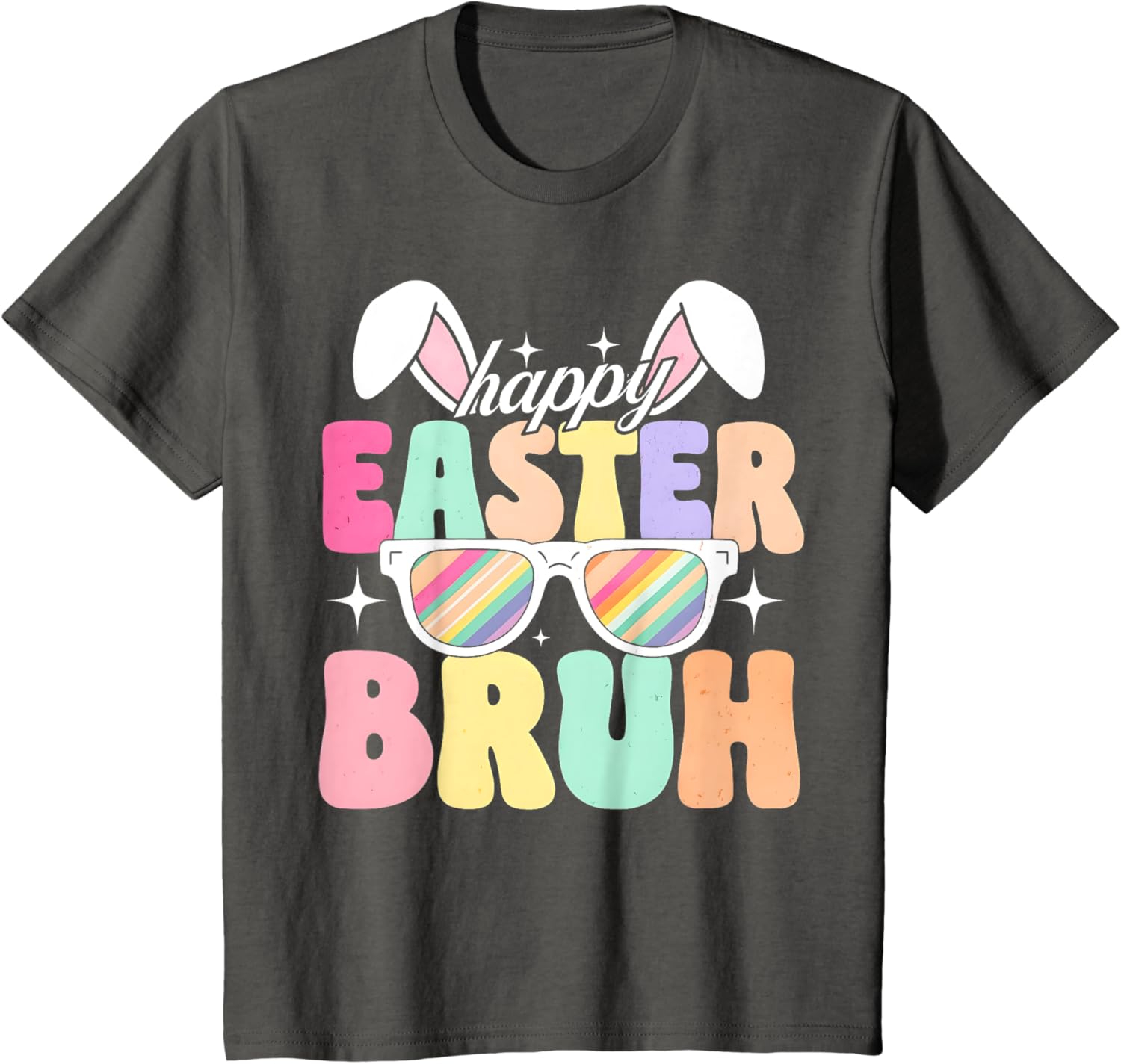 EASTER 2025 SHIRT: Happy Easter Bruh Eggs Bunny Sunglasses T-Shirt