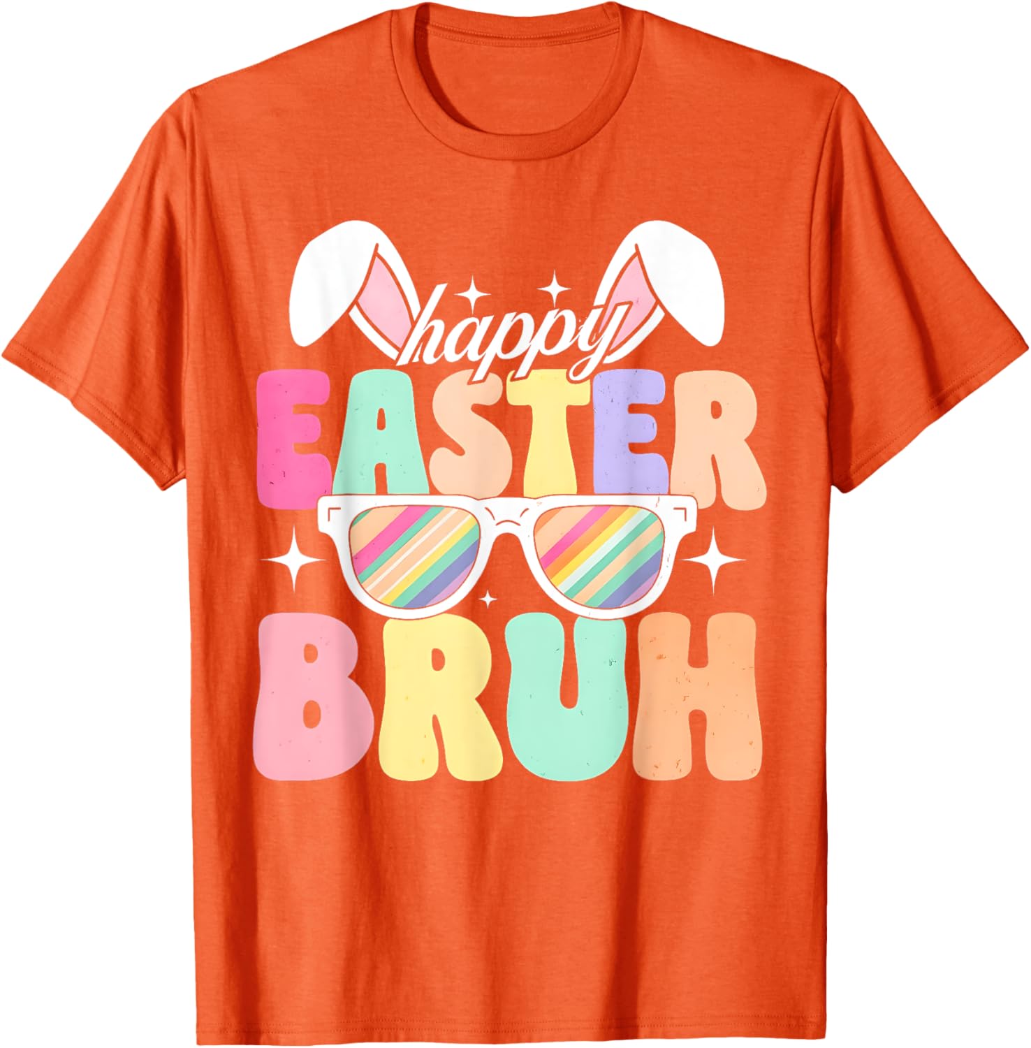 EASTER 2025 SHIRT: Happy Easter Bruh Eggs Bunny Sunglasses T-Shirt