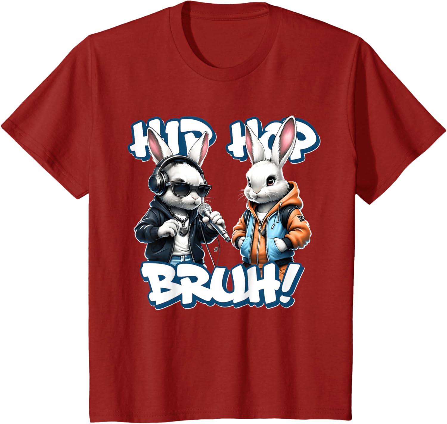 EASTER 2025 SHIRT: Hip Hop Bruh! Funny Hip Hop Bunny Duo Boy T-Shirt