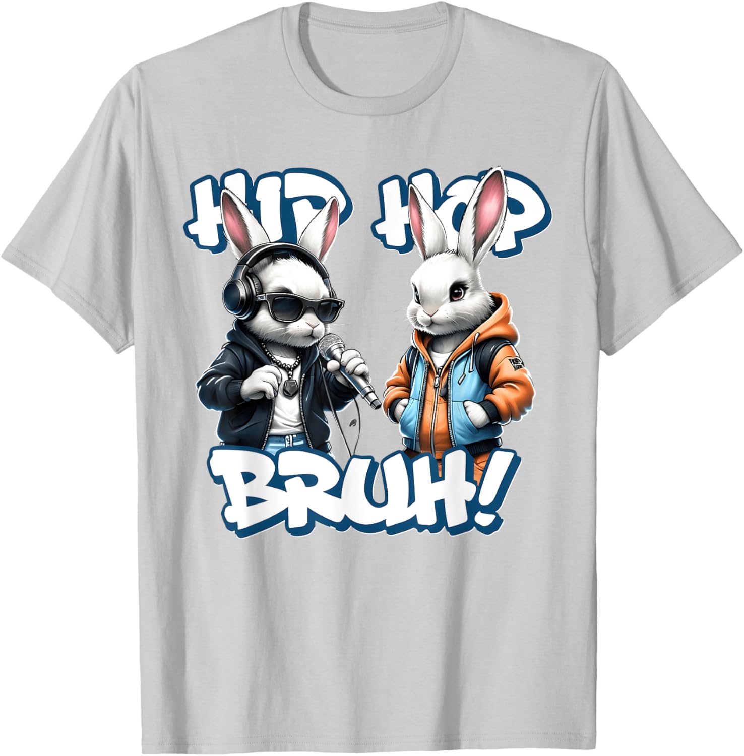 EASTER 2025 SHIRT: Hip Hop Bruh! Funny Hip Hop Bunny Duo Boy T-Shirt