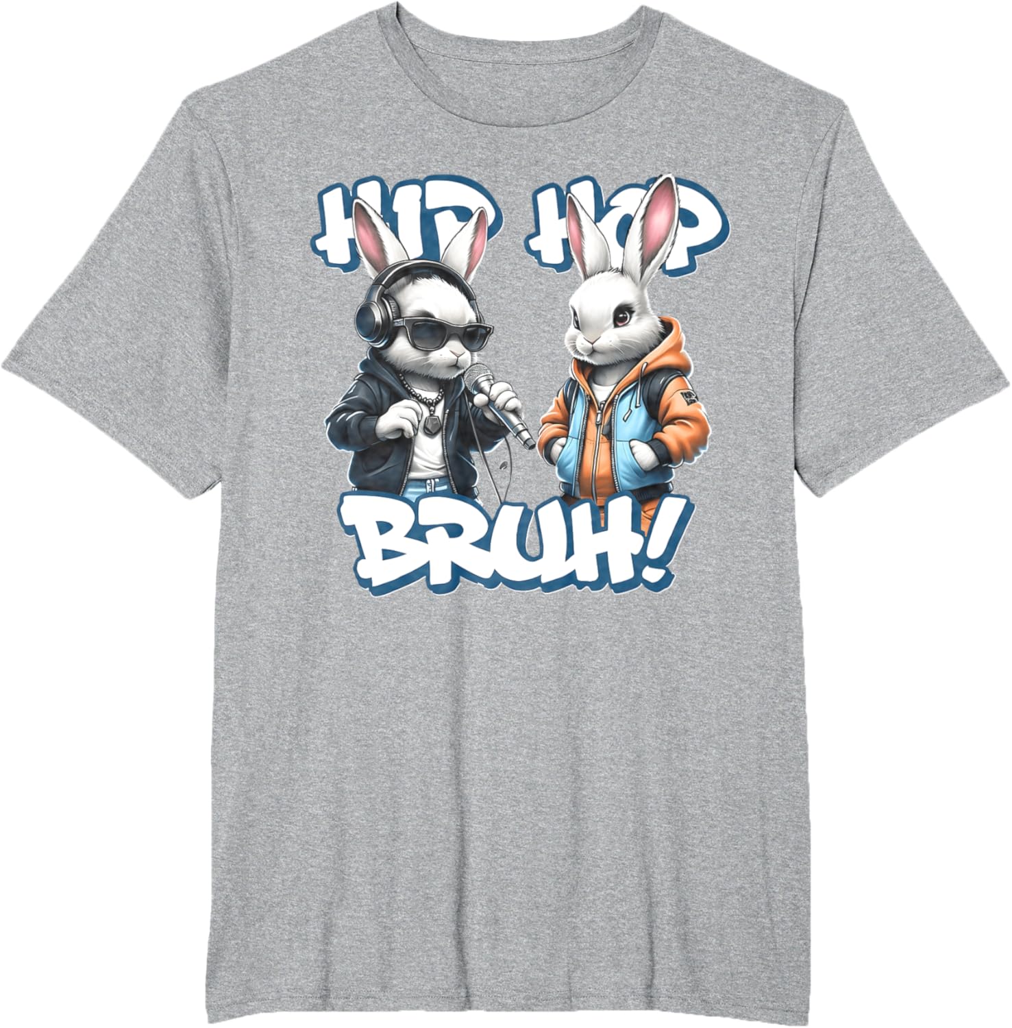 EASTER 2025 SHIRT: Hip Hop Bruh! Funny Hip Hop Bunny Duo Boy T-Shirt