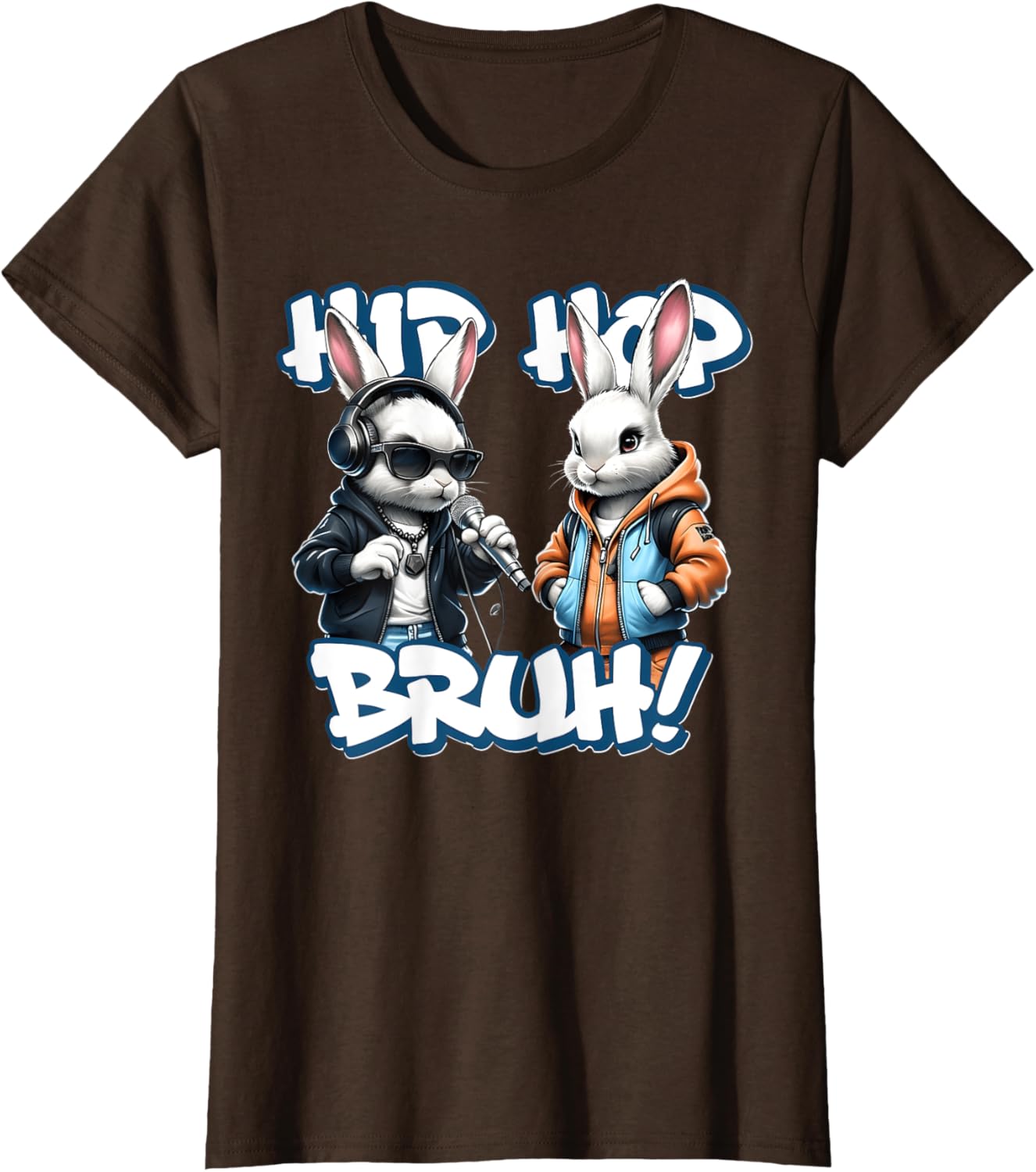 EASTER 2025 SHIRT: Hip Hop Bruh! Funny Hip Hop Bunny Duo Boy T-Shirt